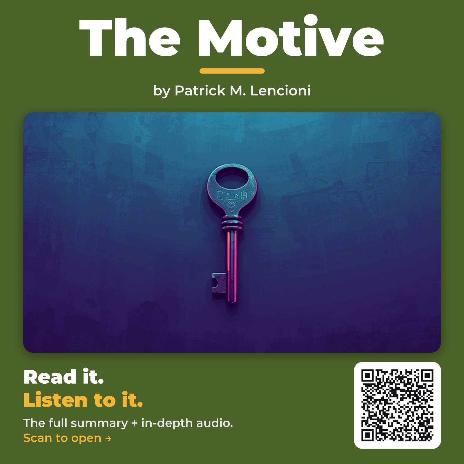The Motive — by Patrick M. Lencioni