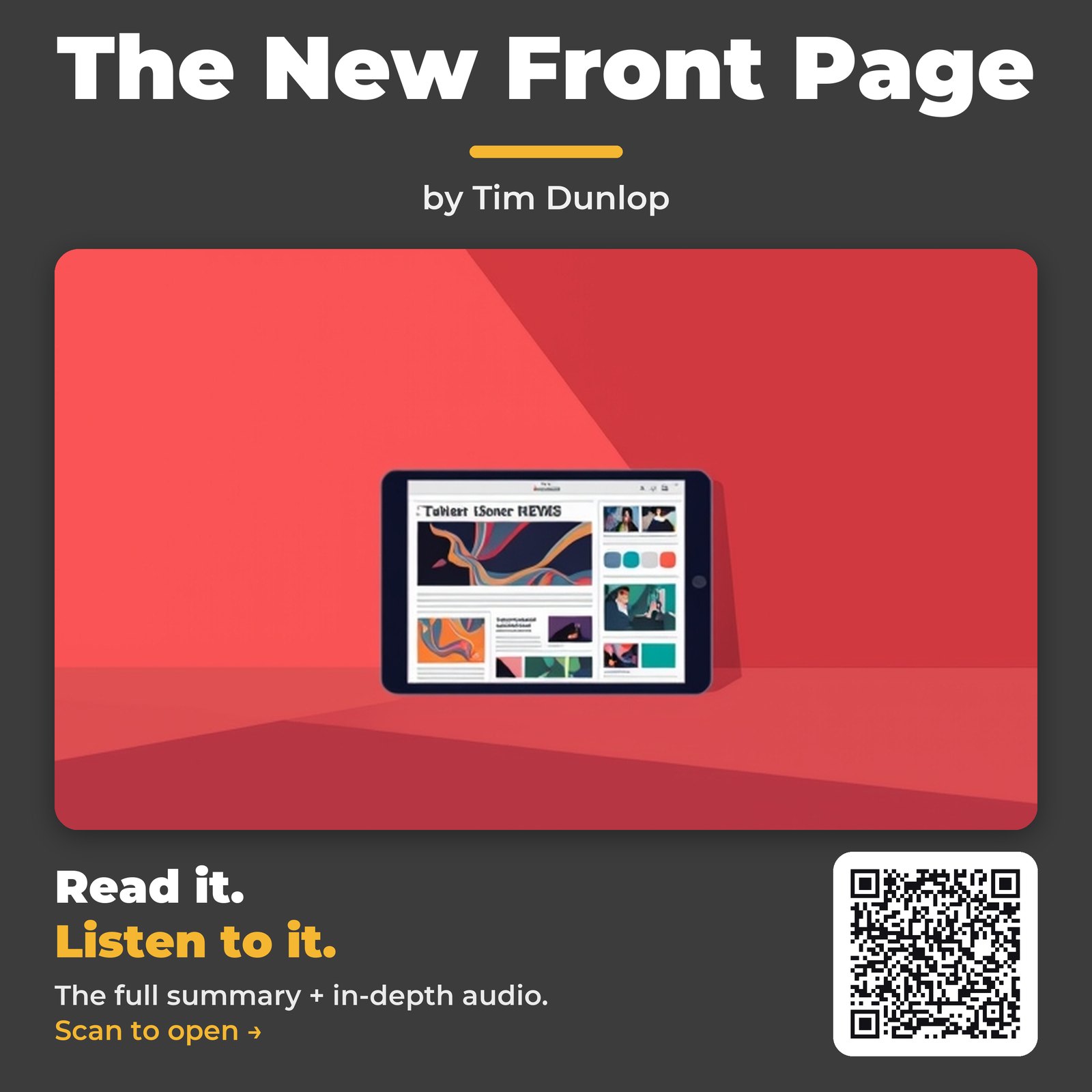 The New Front Page — by Tim Dunlop