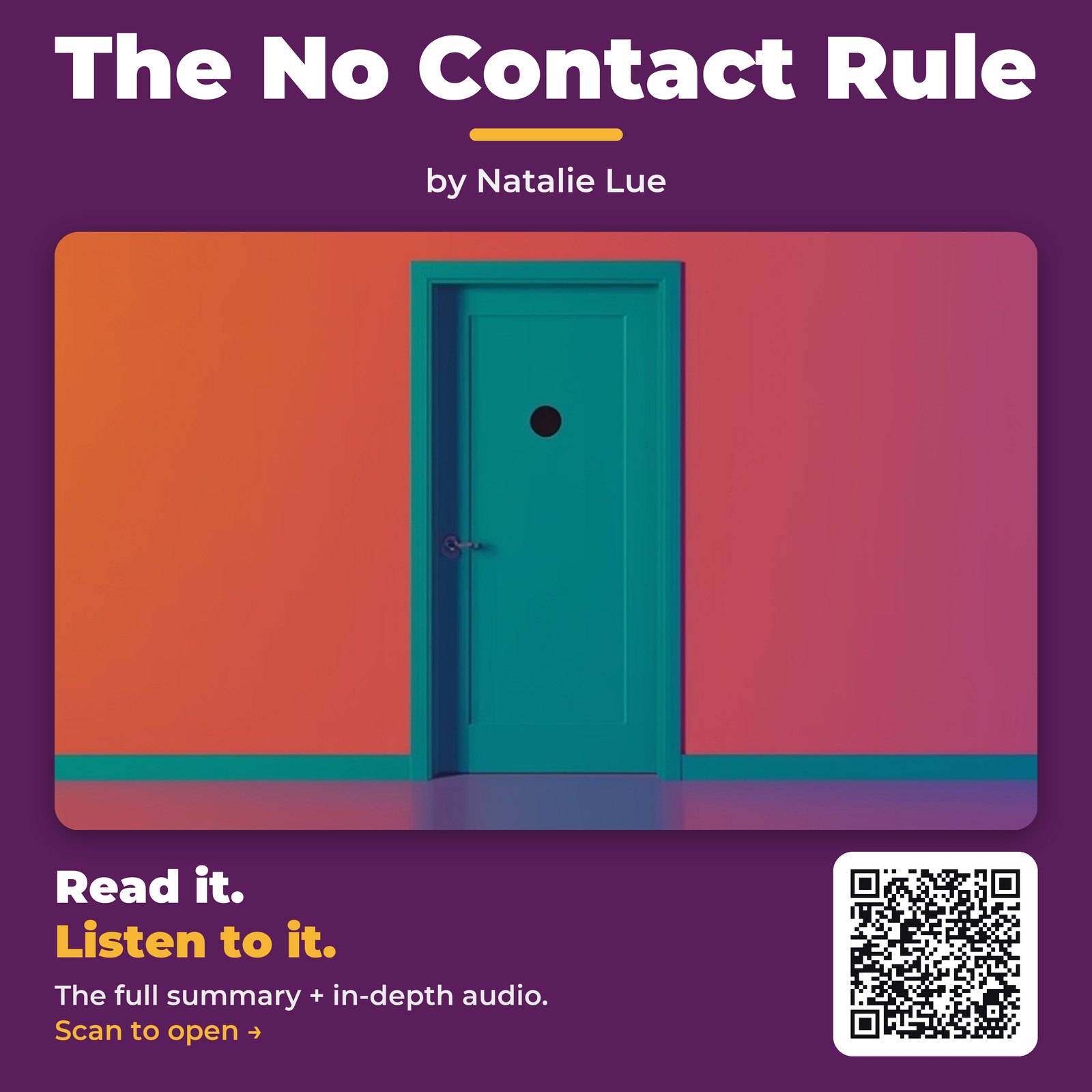 The No Contact Rule — by Natalie Lue