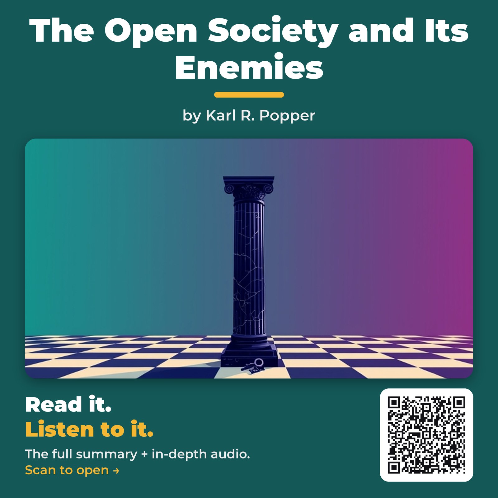 The Open Society and Its Enemies — by Karl R. Popper