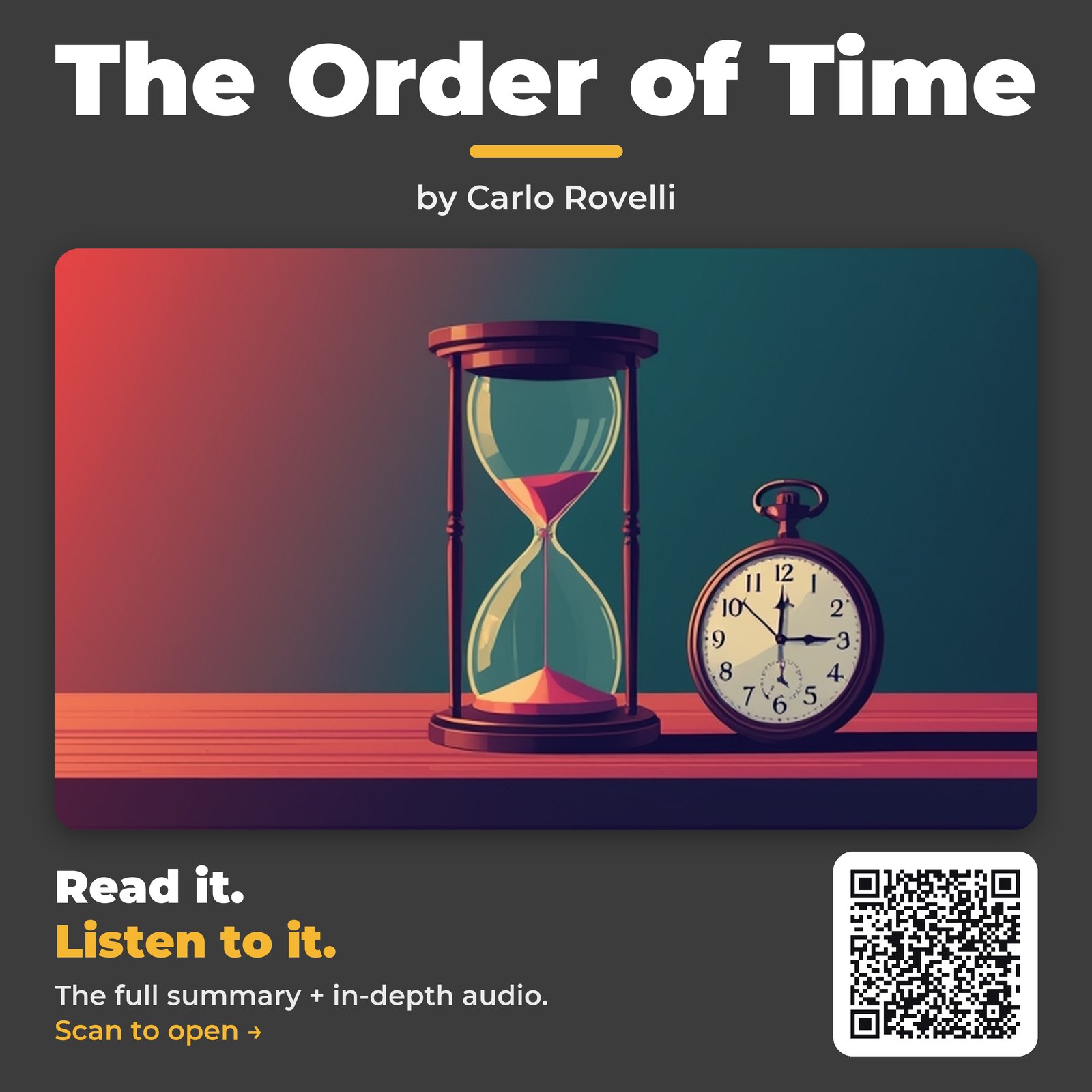 The Order of Time — by Carlo Rovelli