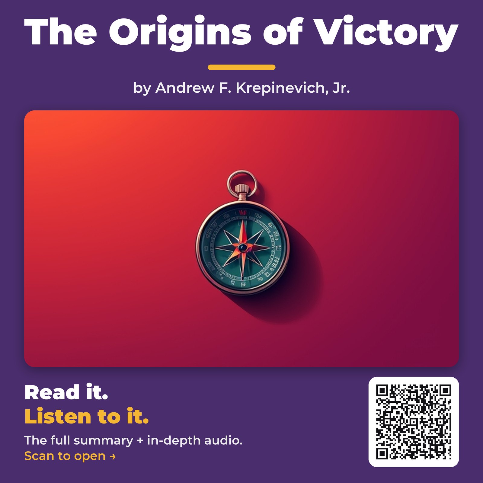 The Origins of Victory — by Andrew F. Krepinevich, Jr.