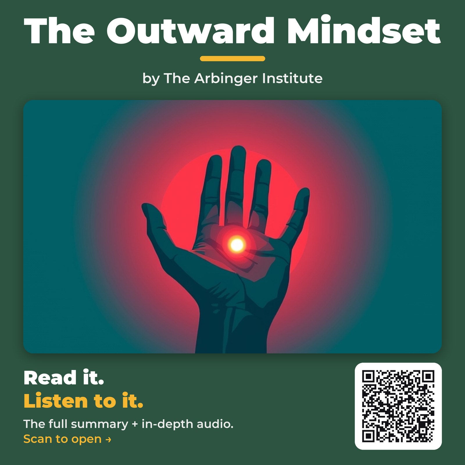 The Outward Mindset — by The Arbinger Institute