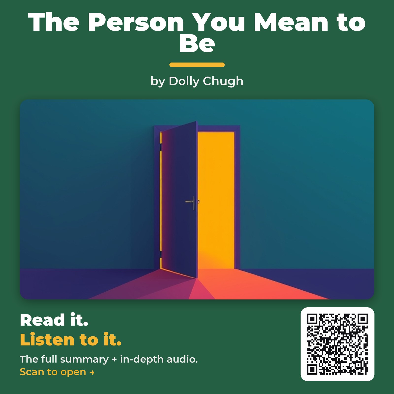 The Person You Mean to Be — by Dolly Chugh