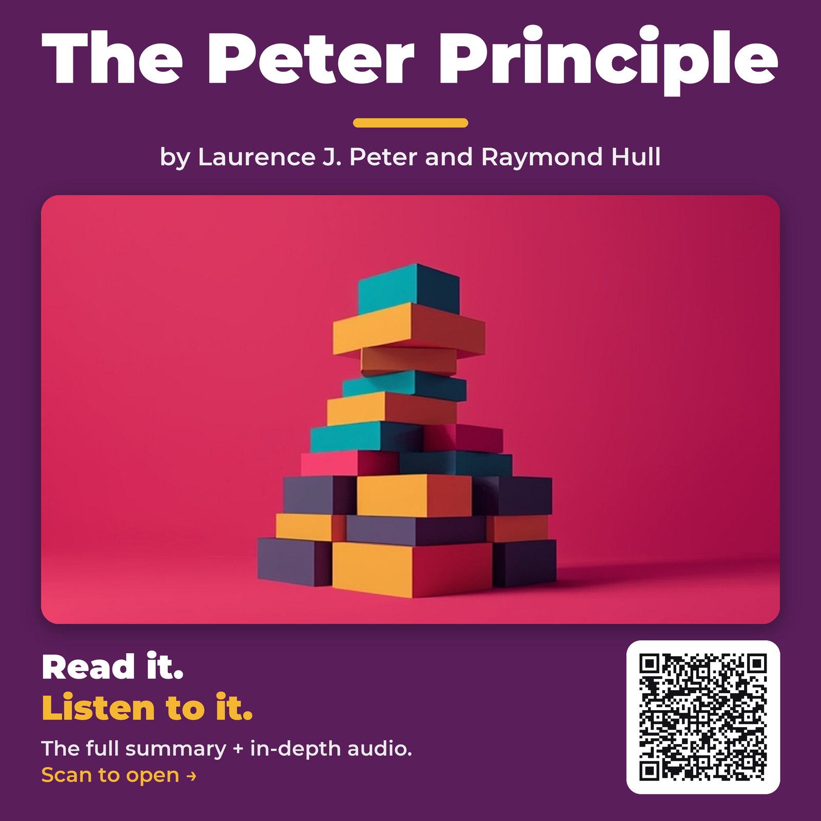 The Peter Principle — by Laurence J. Peter and Raymond Hull