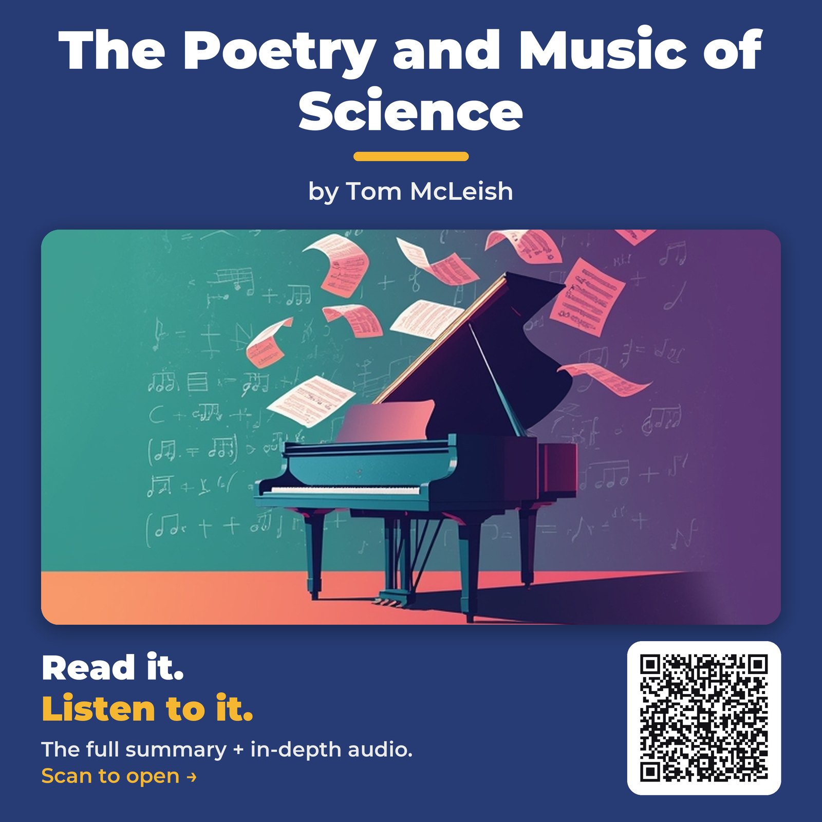 The Poetry and Music of Science — by Tom McLeish