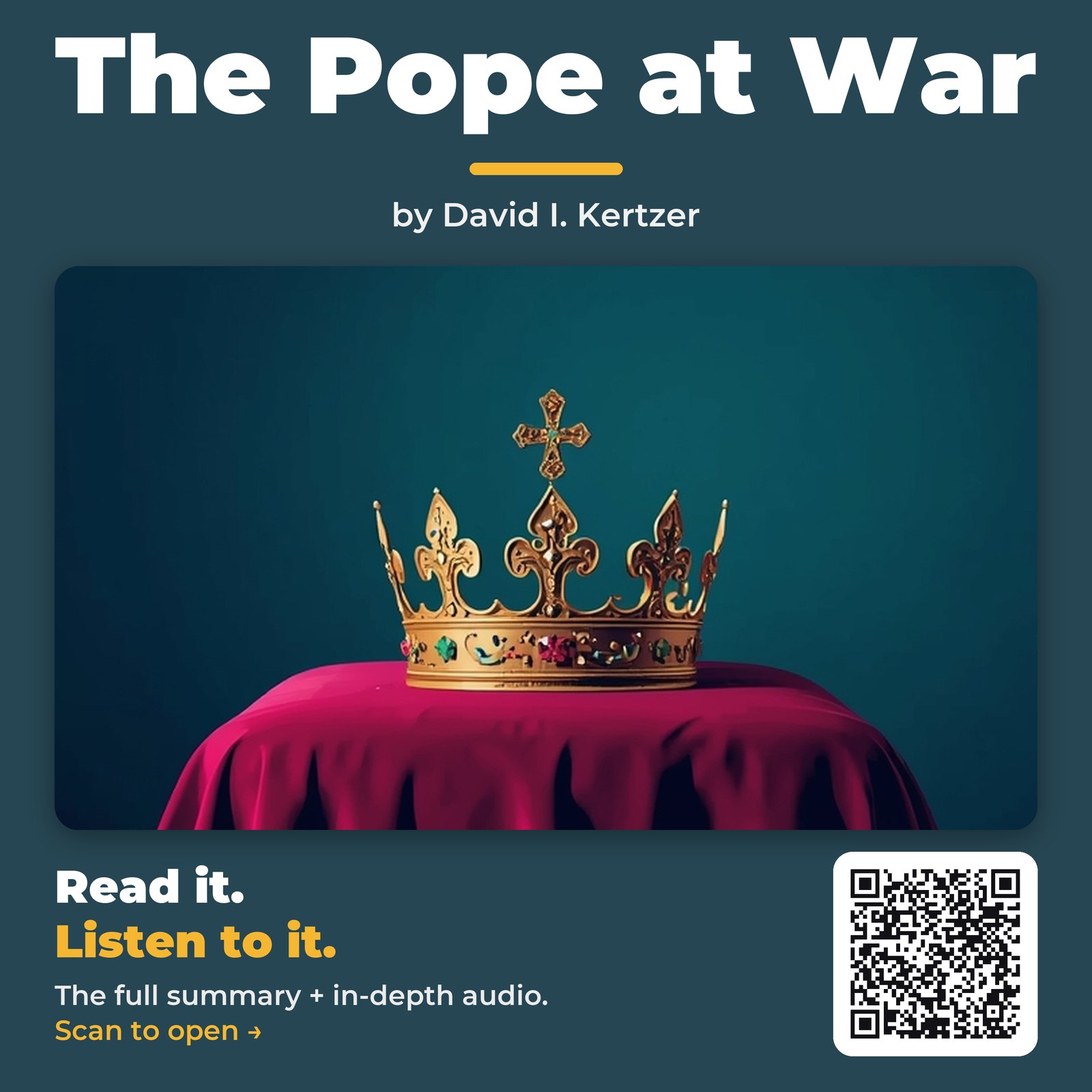 The Pope at War — by David I. Kertzer