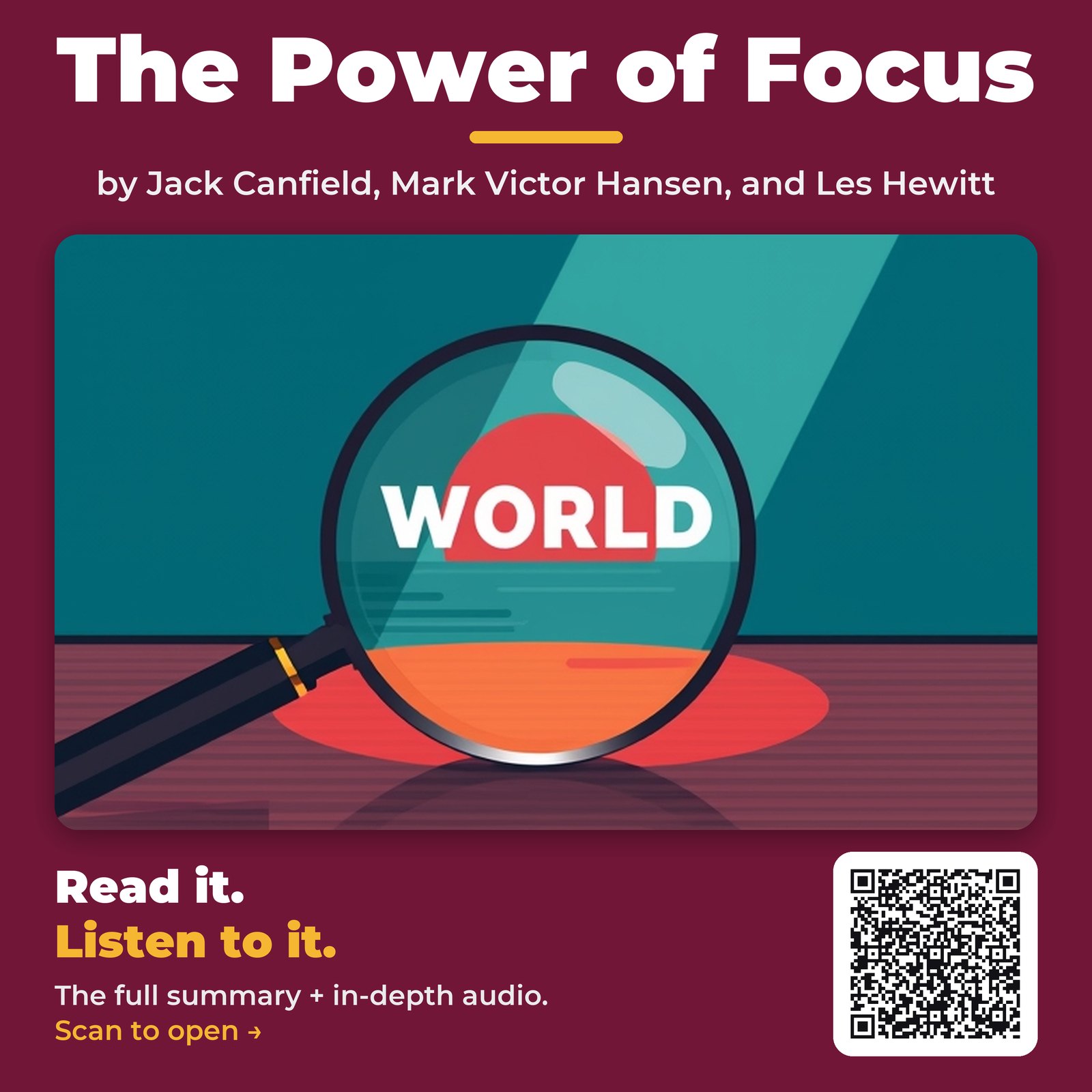 The Power of Focus — by Jack Canfield, Mark Victor Hansen, and Les Hewitt