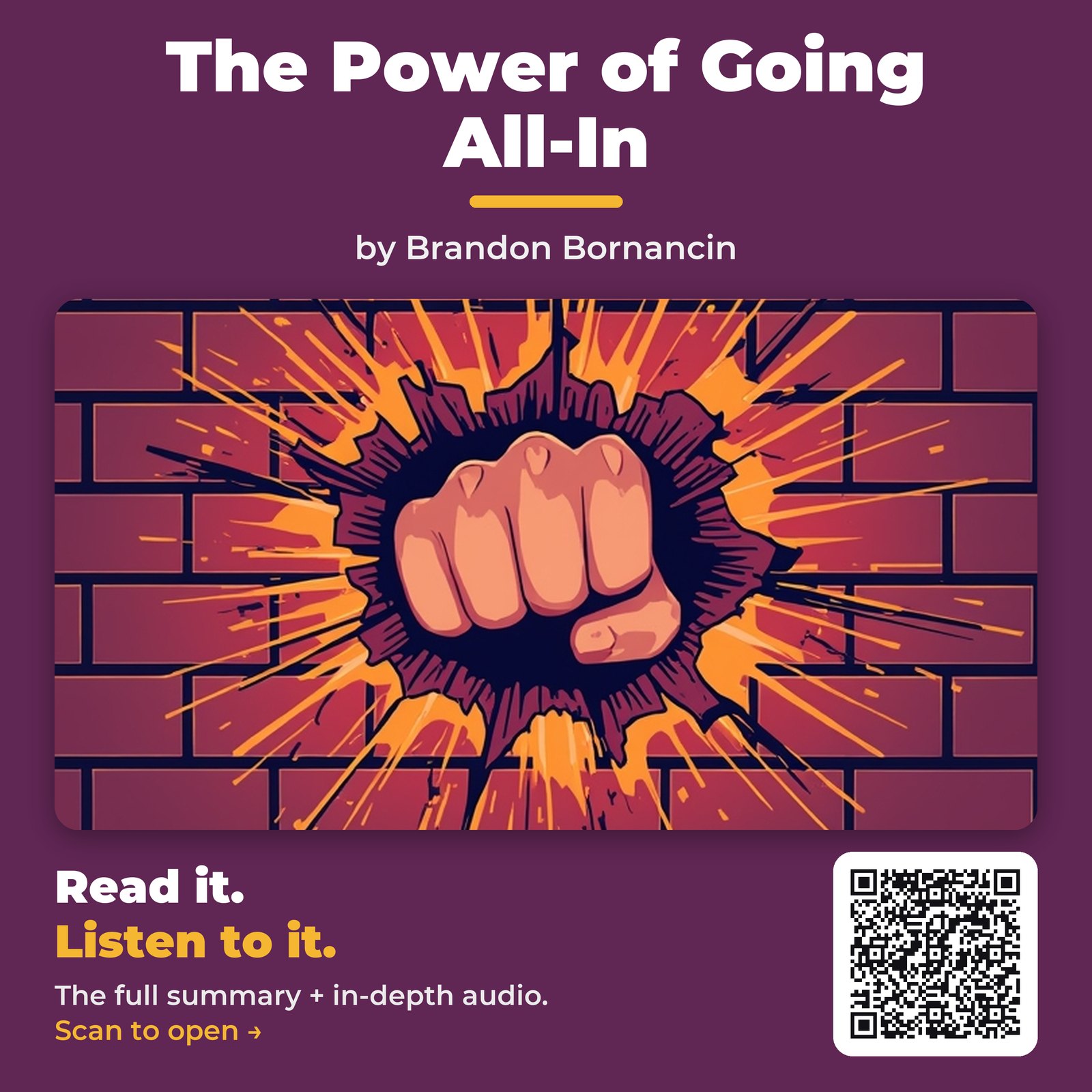 The Power of Going All-In — by Brandon Bornancin