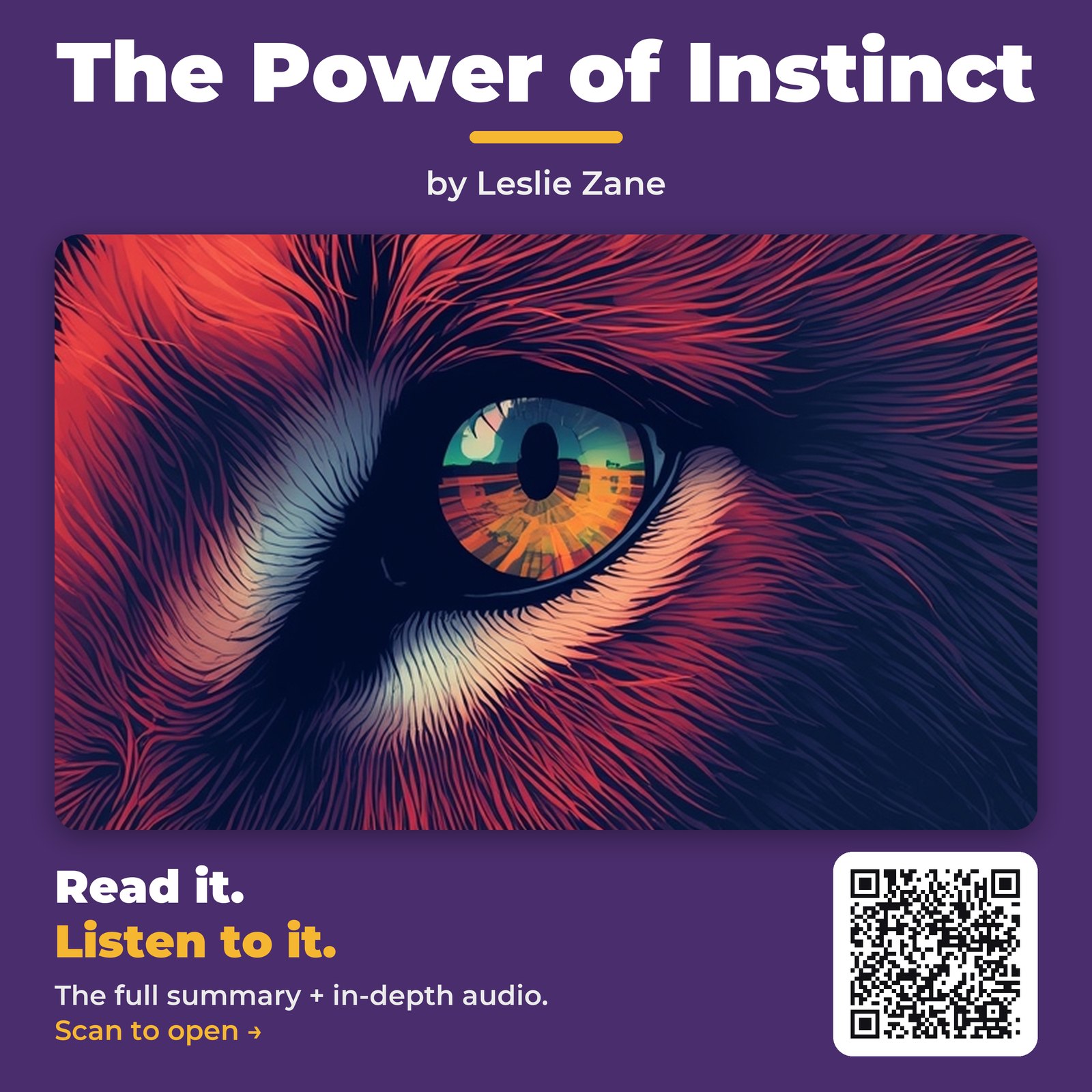 The Power of Instinct — by Leslie Zane