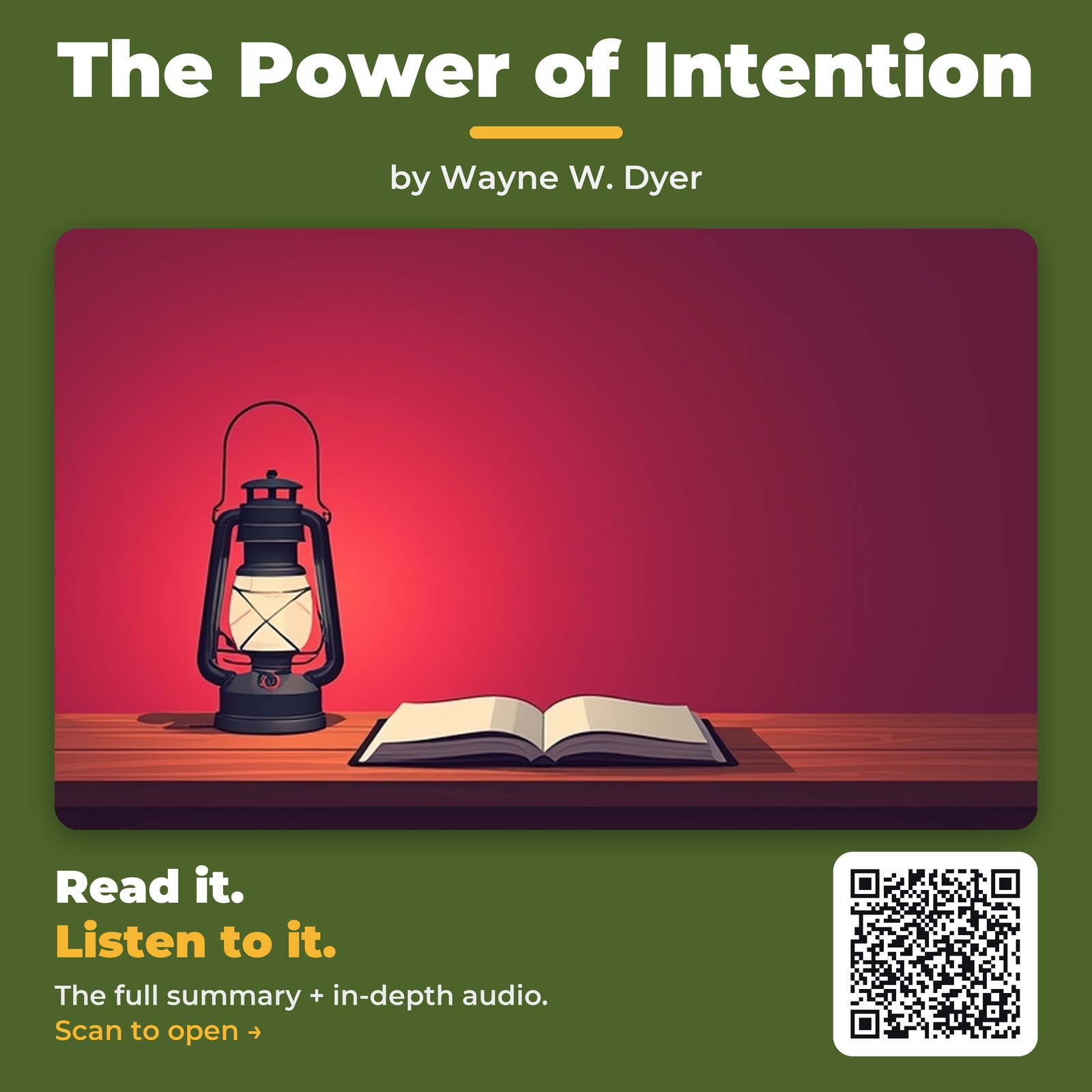 The Power of Intention — by Wayne W. Dyer