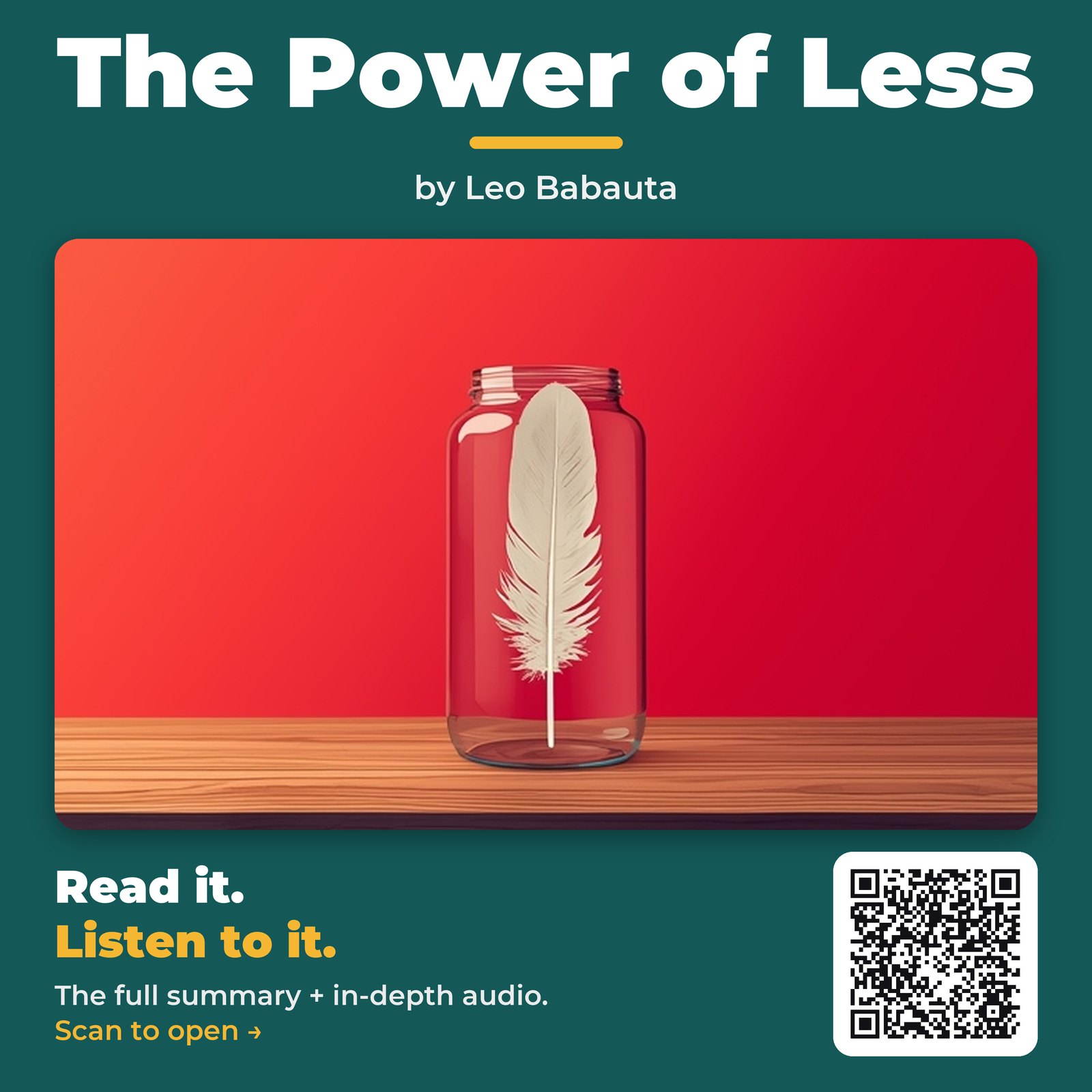 The Power of Less — by Leo Babauta