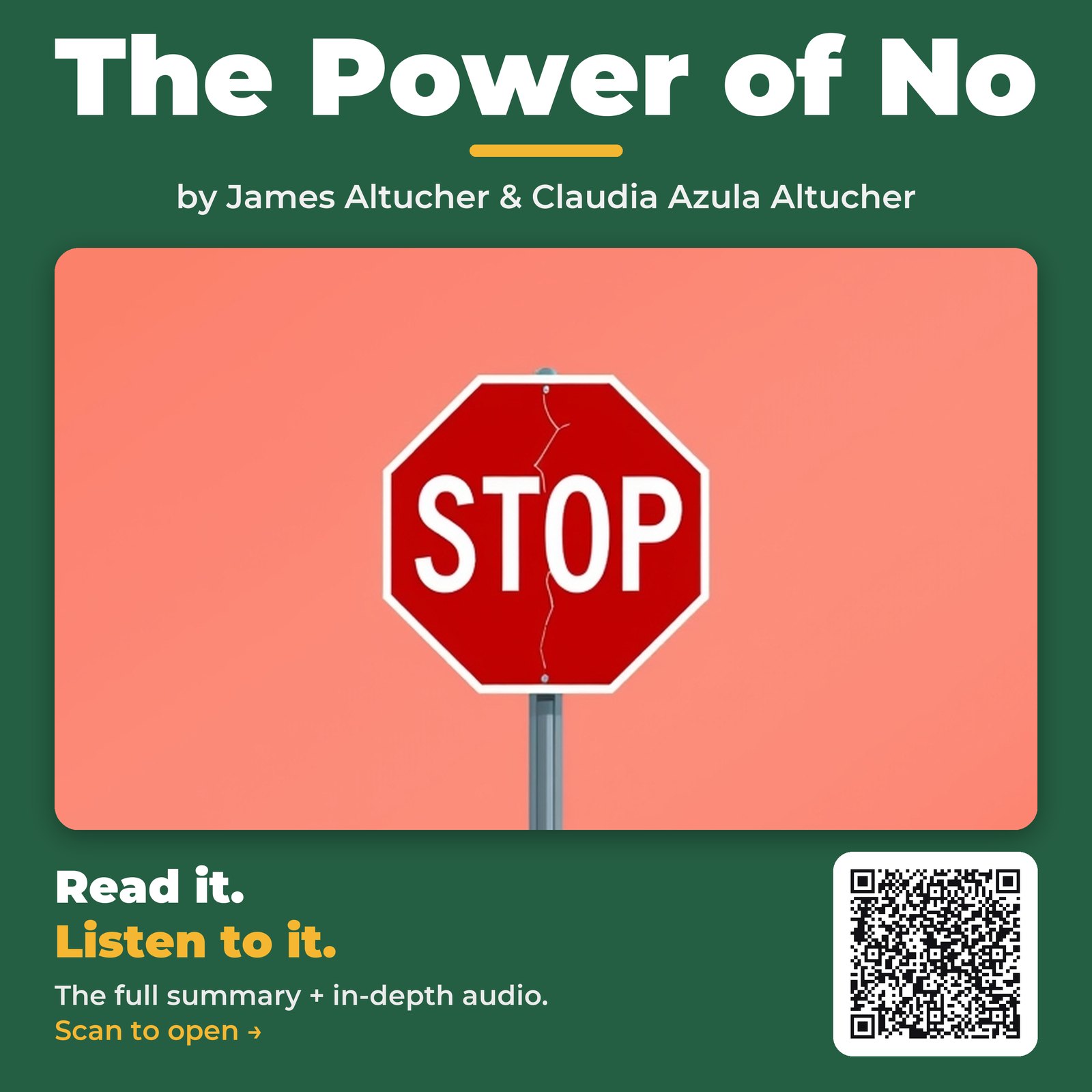 The Power of No — by James Altucher & Claudia Azula Altucher