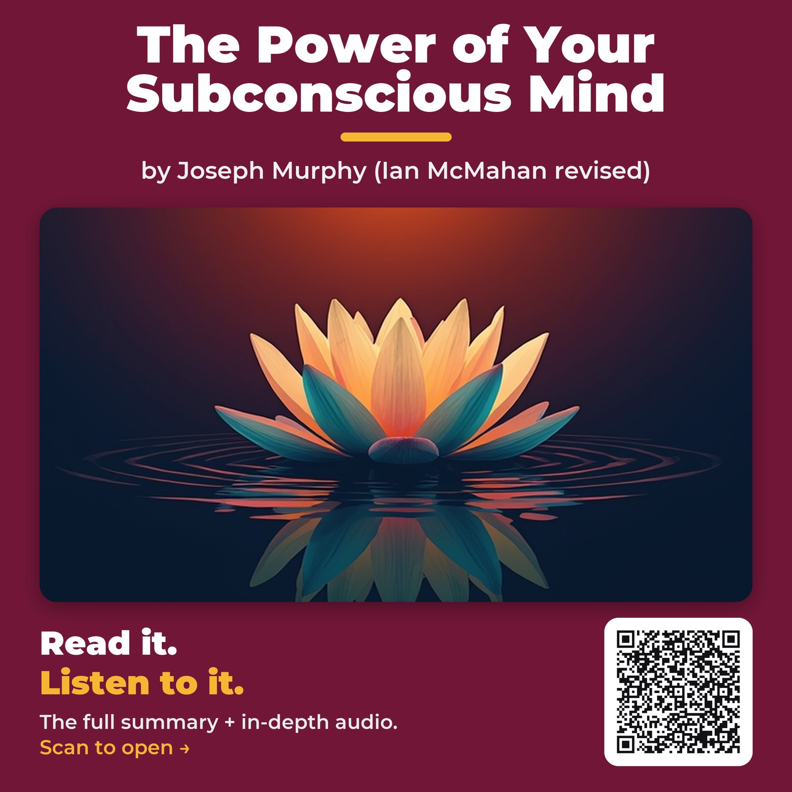 The Power of Your Subconscious Mind — by Joseph Murphy (Ian McMahan revised)