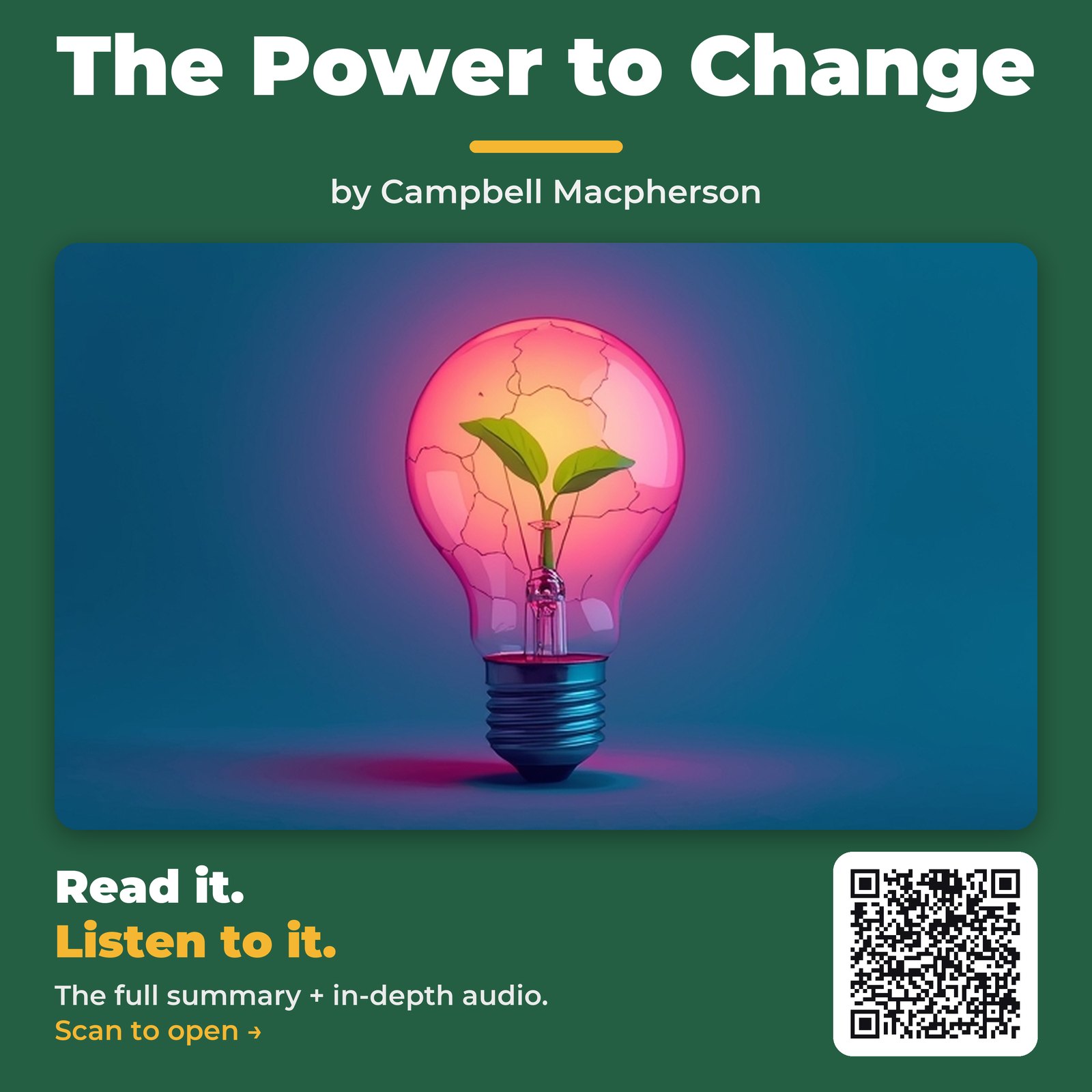 The Power to Change — by Campbell Macpherson