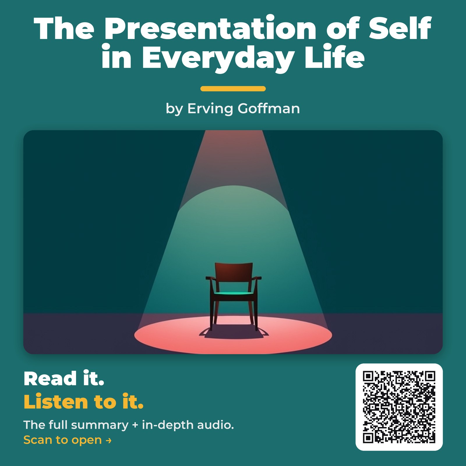The Presentation of Self in Everyday Life — by Erving Goffman