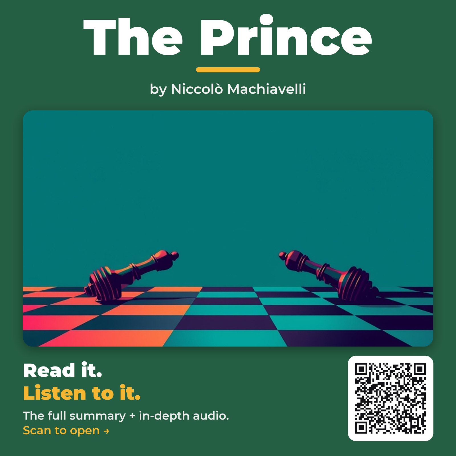 The Prince — by Niccolò Machiavelli