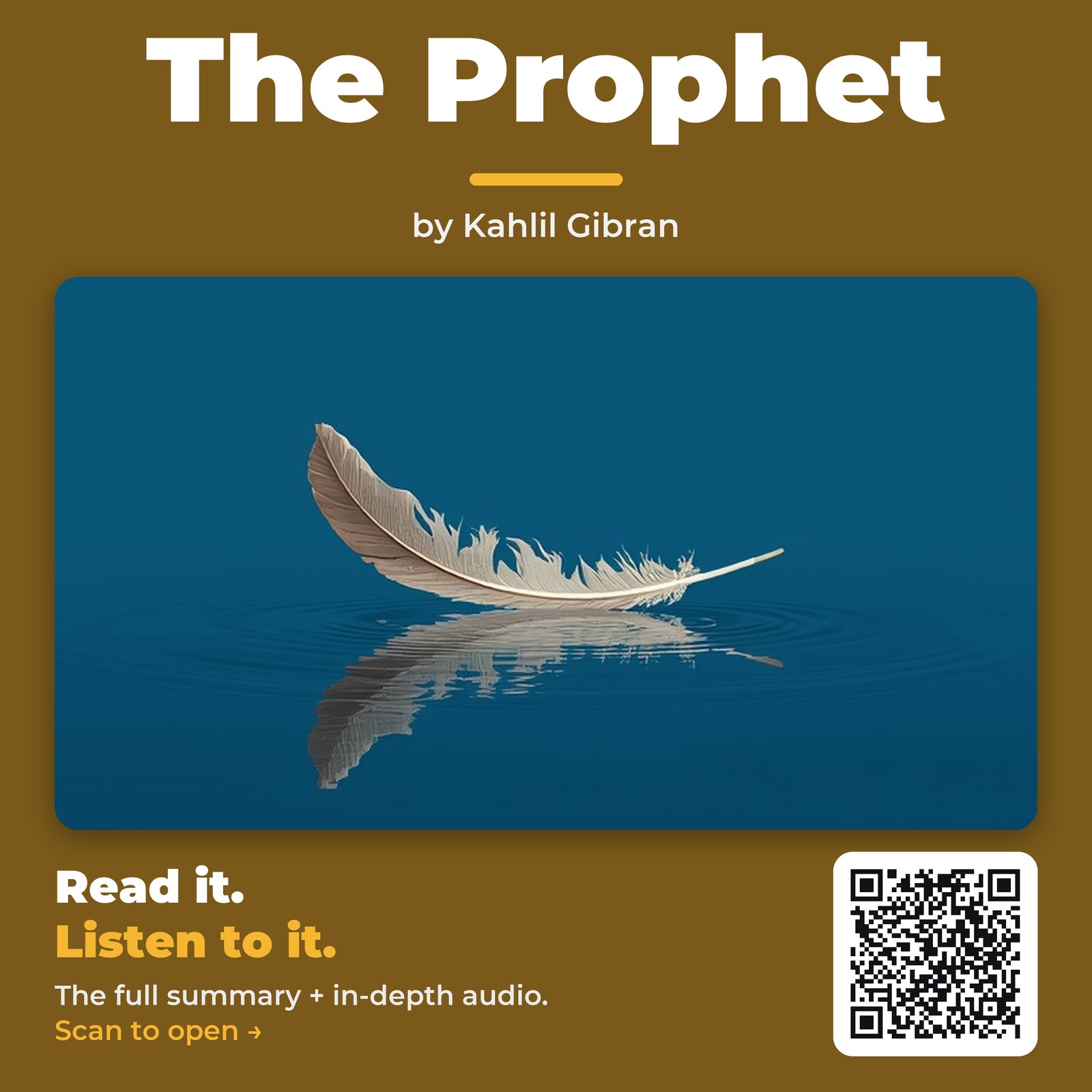 The Prophet — by Kahlil Gibran