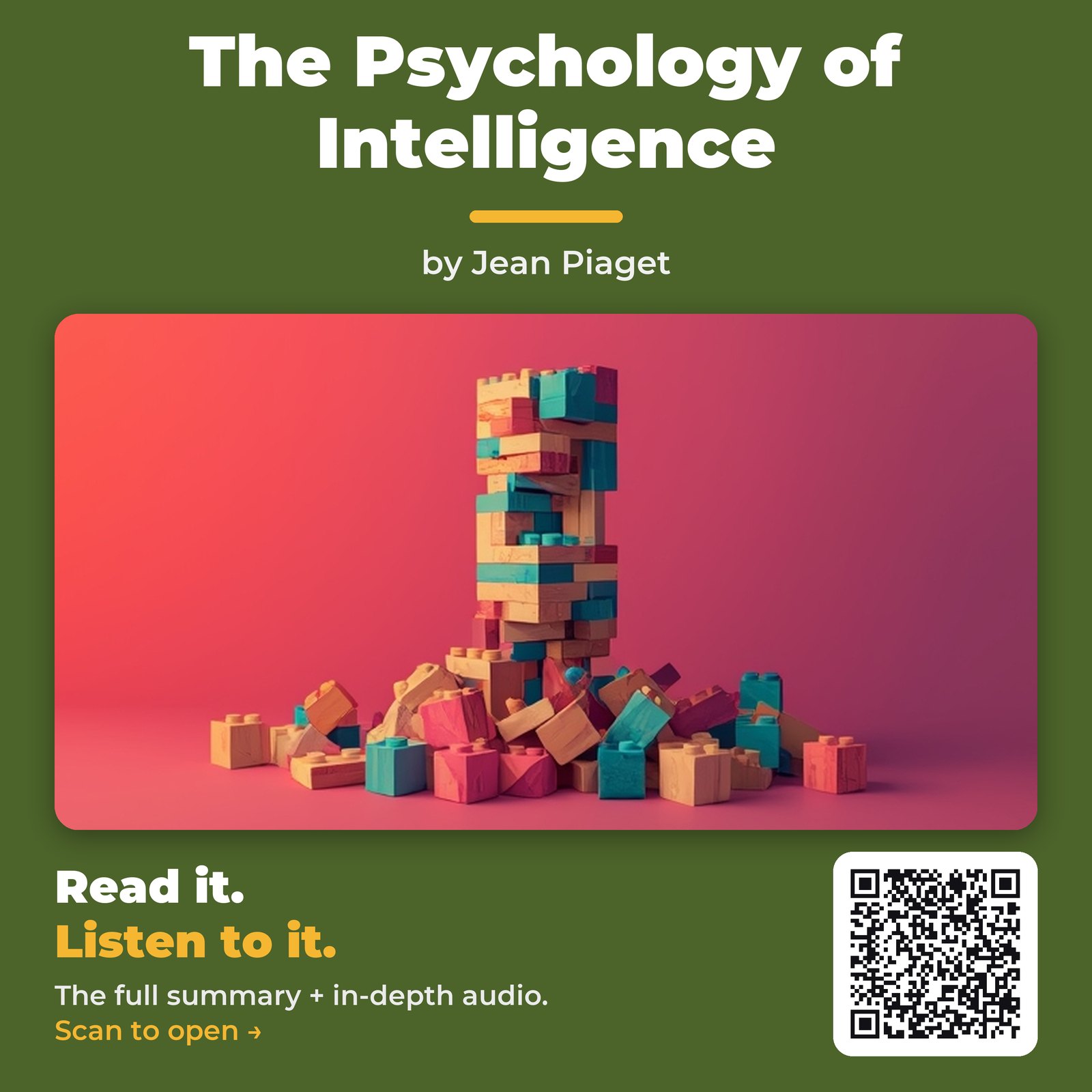 The Psychology of Intelligence — by Jean Piaget