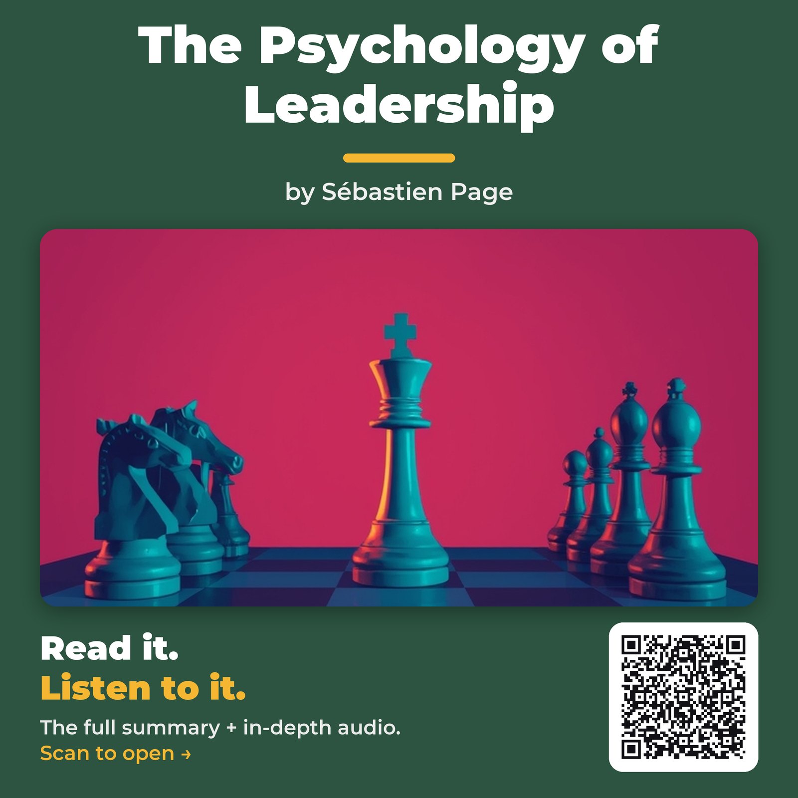 The Psychology of Leadership — by Sébastien Page