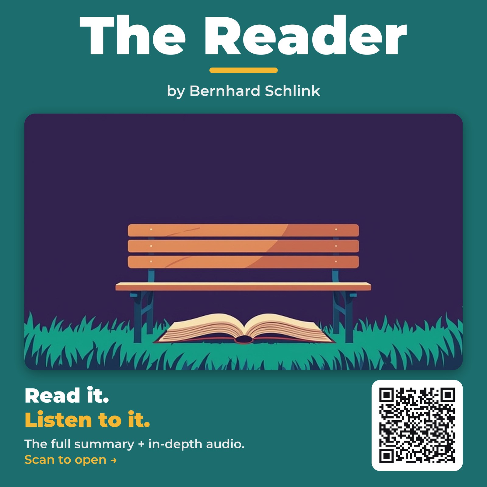 The Reader — by Bernhard Schlink