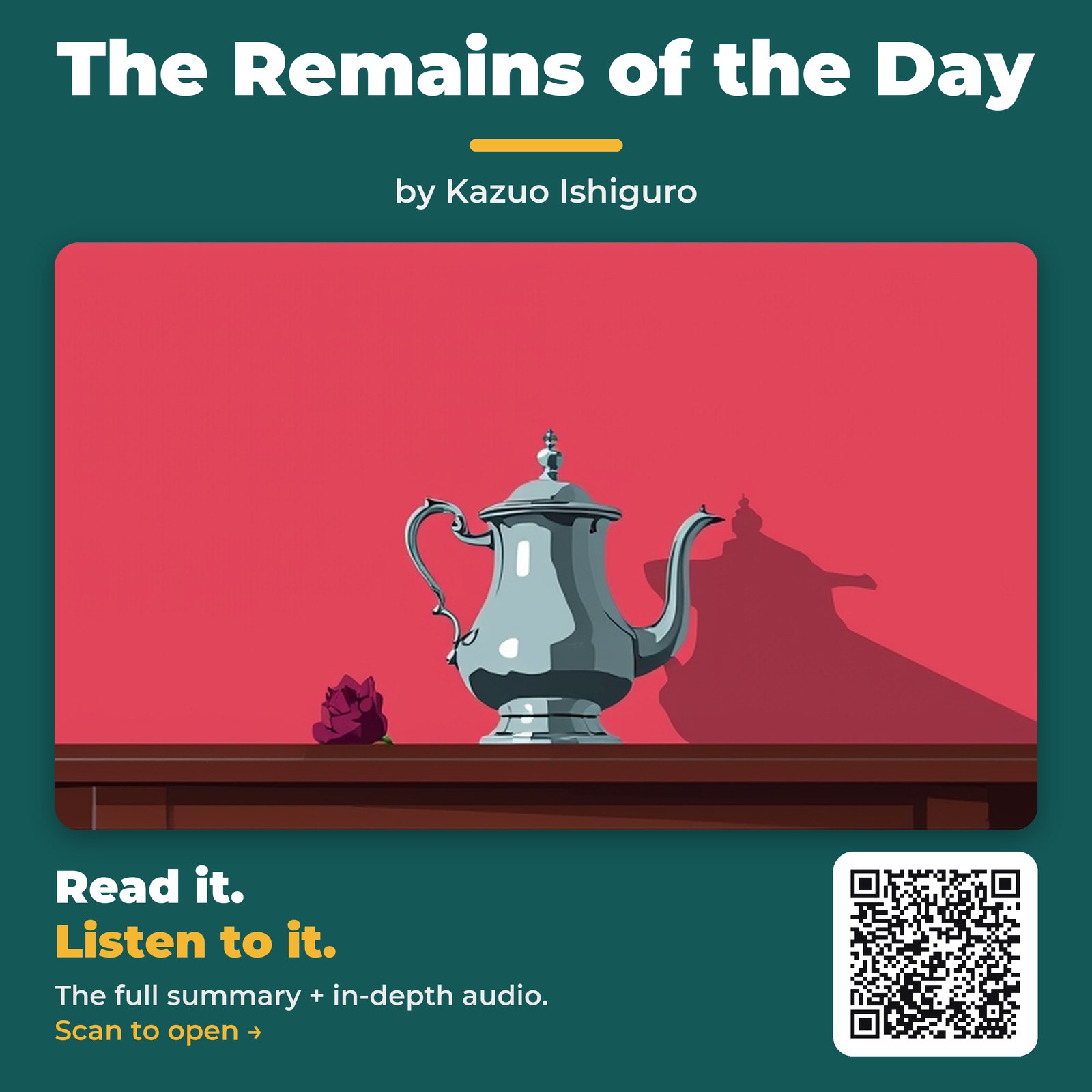 The Remains of the Day — by Kazuo Ishiguro