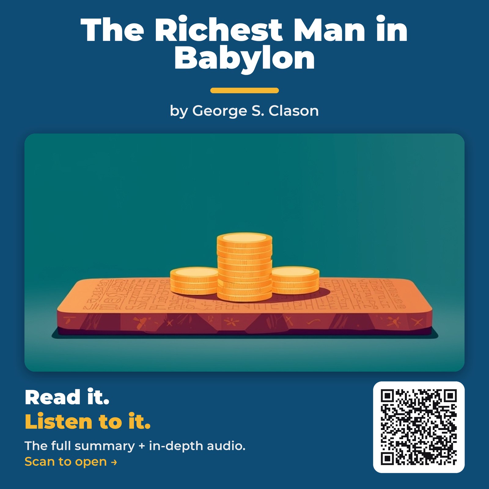 The Richest Man in Babylon — by George S. Clason
