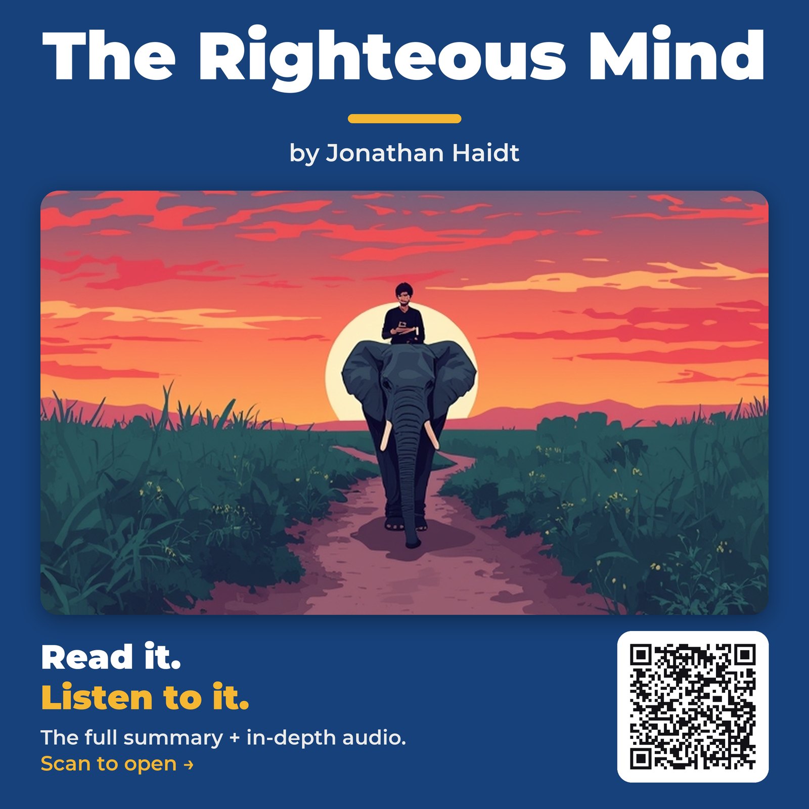 The Righteous Mind — by Jonathan Haidt