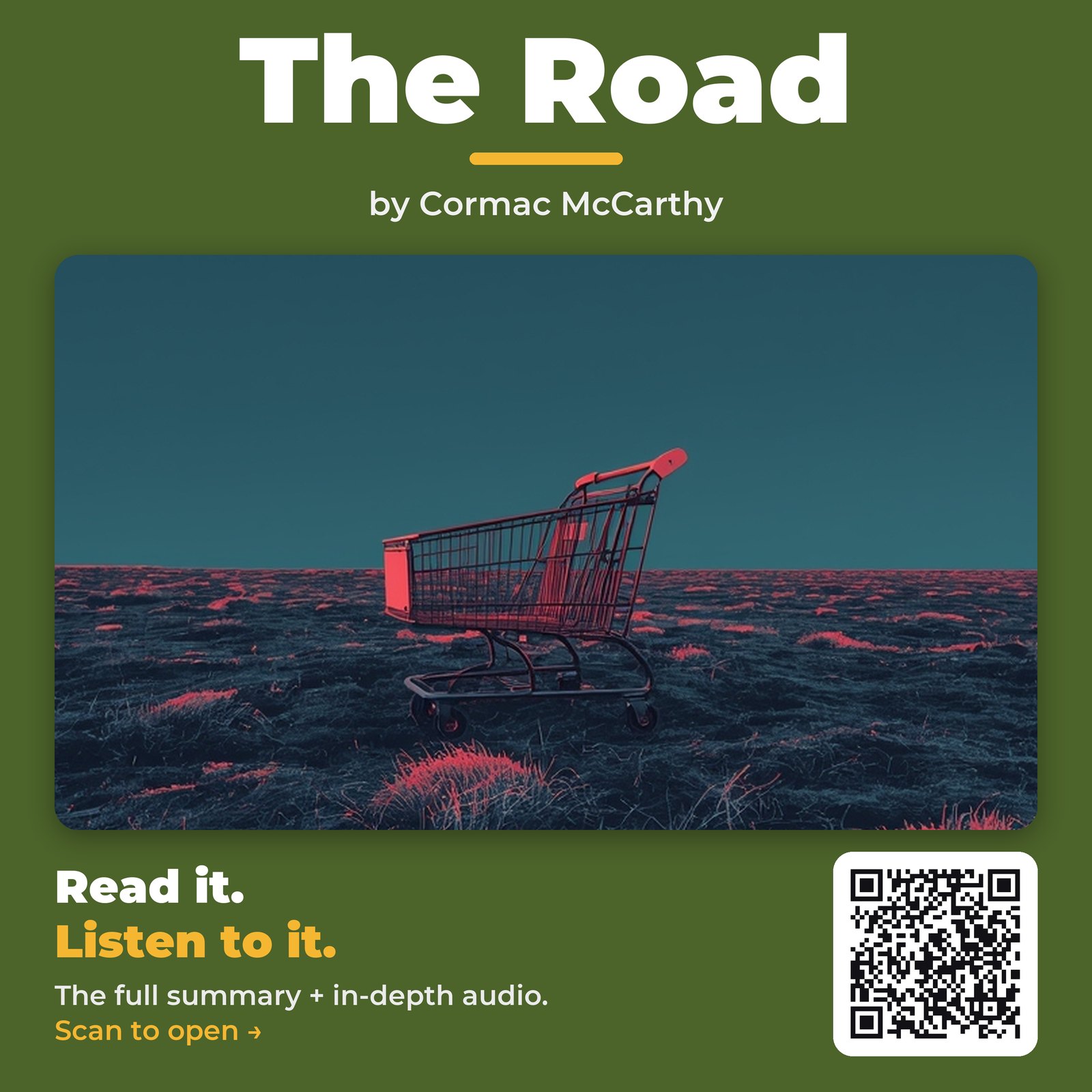 The Road — by Cormac McCarthy