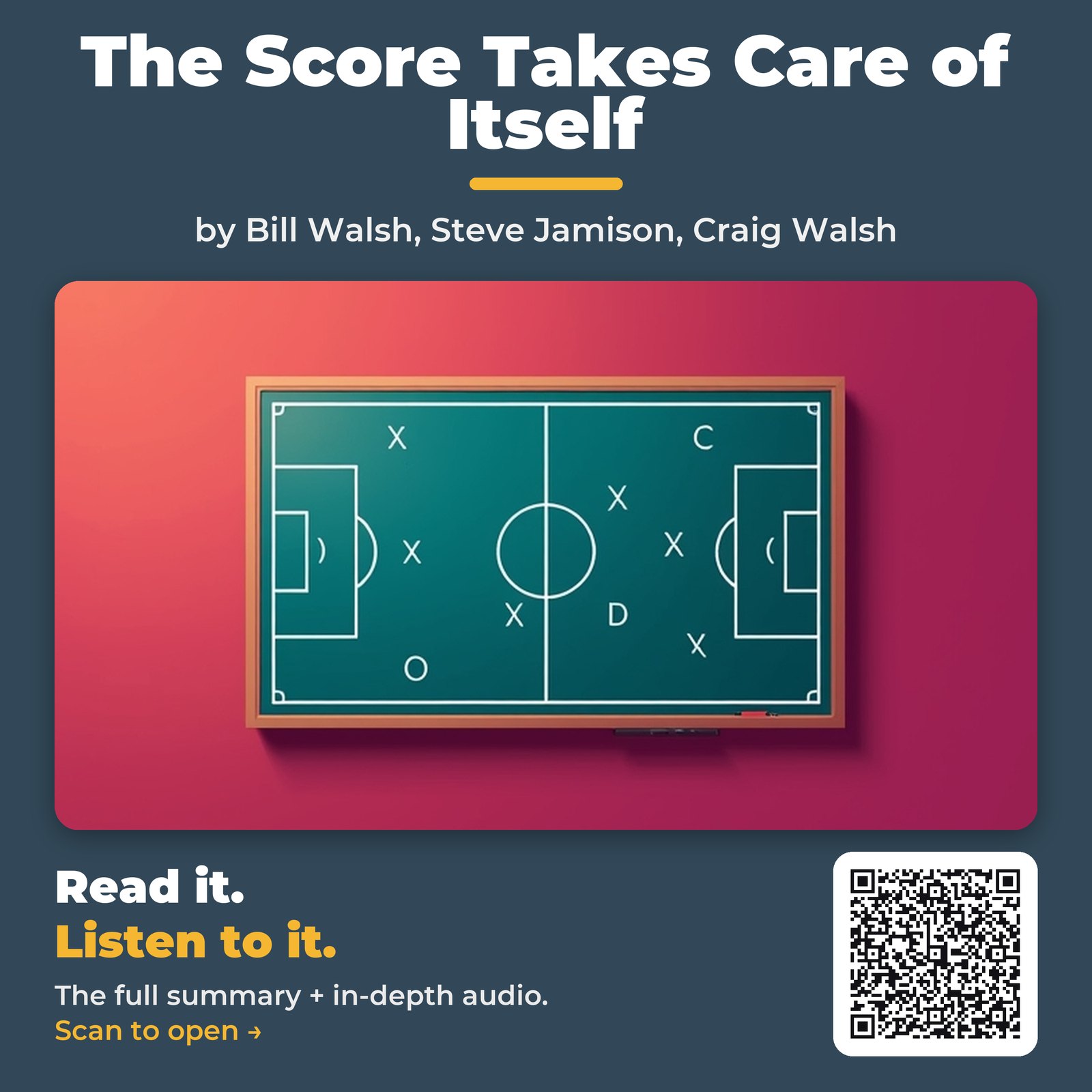 The Score Takes Care of Itself — by Bill Walsh, Steve Jamison, Craig Walsh