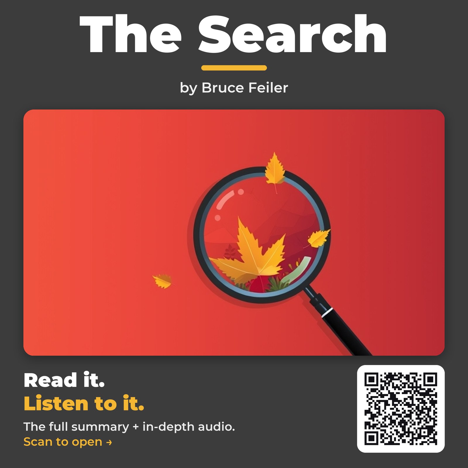 The Search — by Bruce Feiler