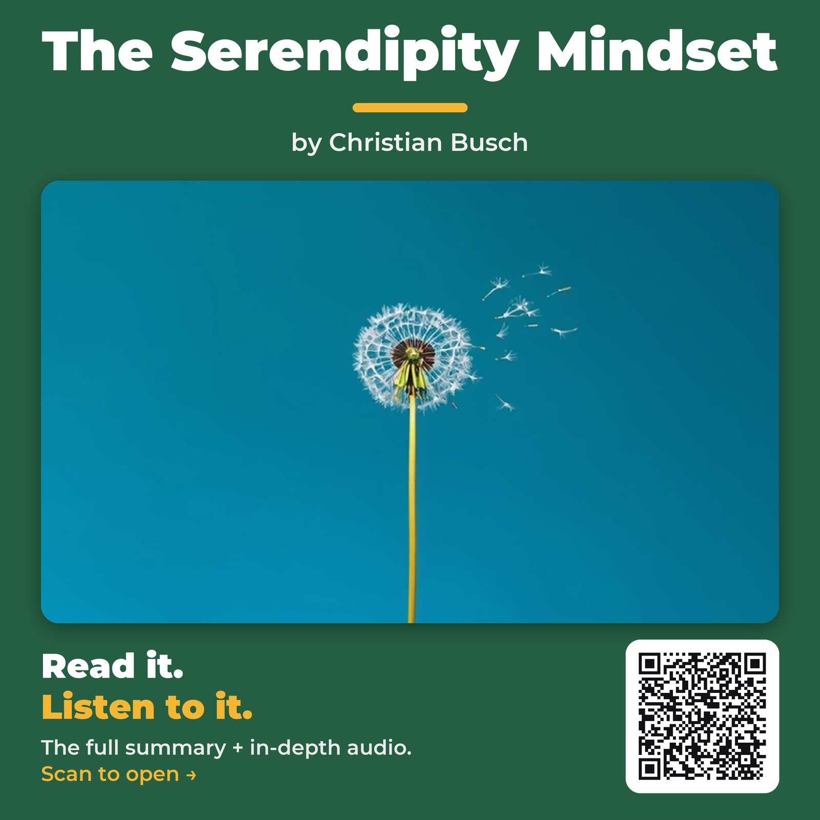 The Serendipity Mindset — by Christian Busch