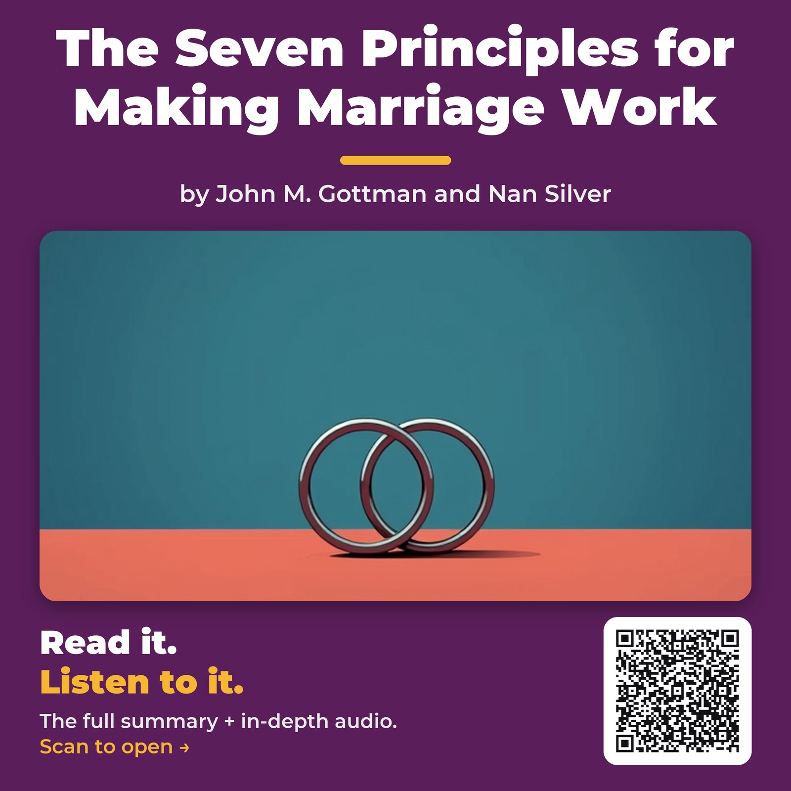 The Seven Principles for Making Marriage Work — by John M. Gottman and Nan Silver