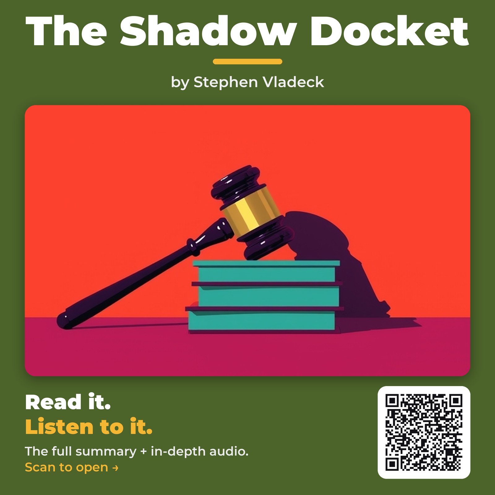 The Shadow Docket — by Stephen Vladeck