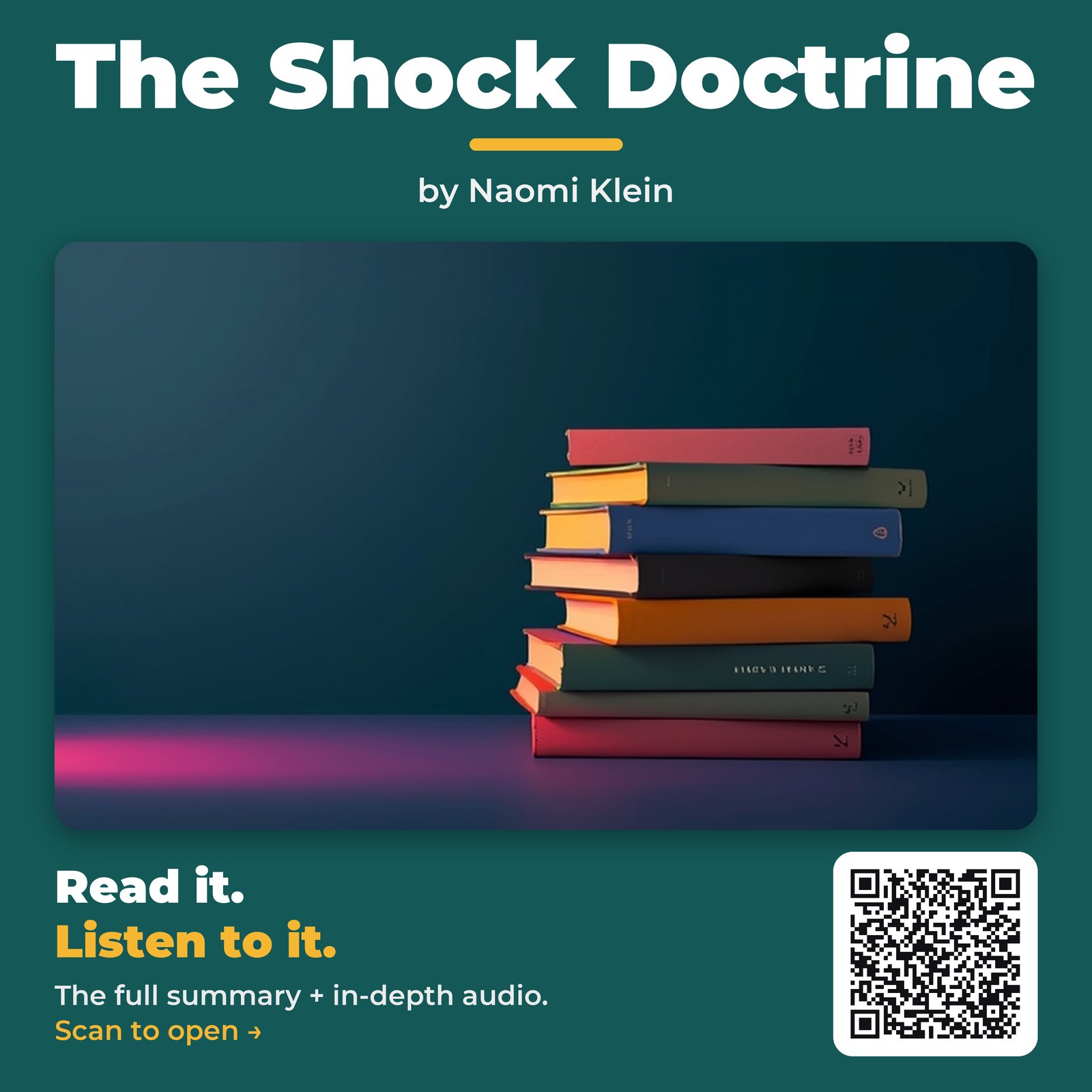 The Shock Doctrine — by Naomi Klein
