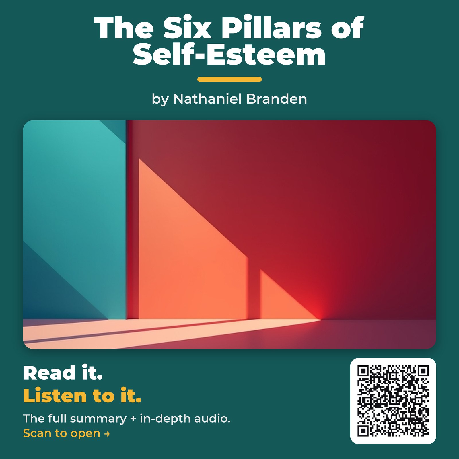 The Six Pillars of Self-Esteem — by Nathaniel Branden