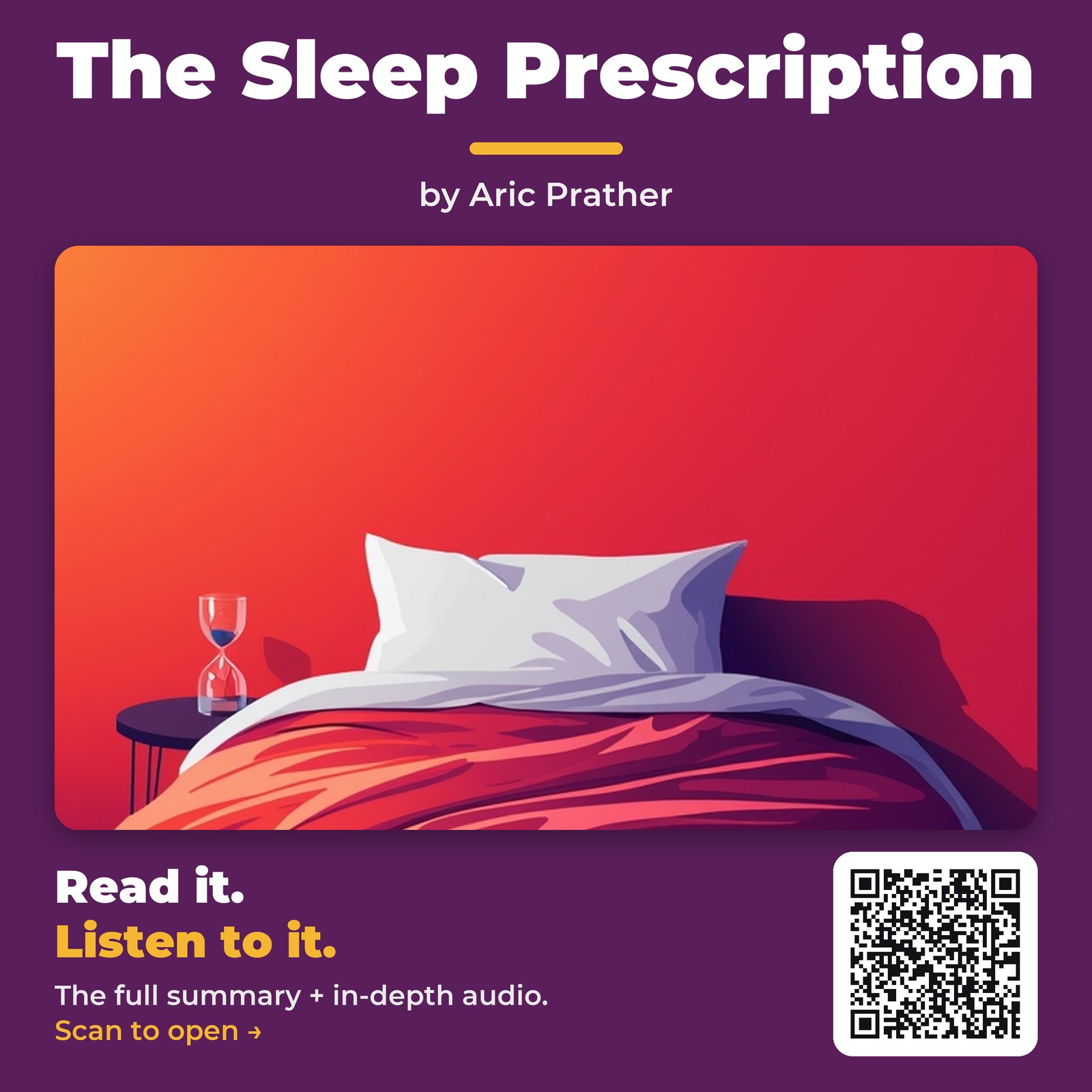 The Sleep Prescription — by Aric Prather