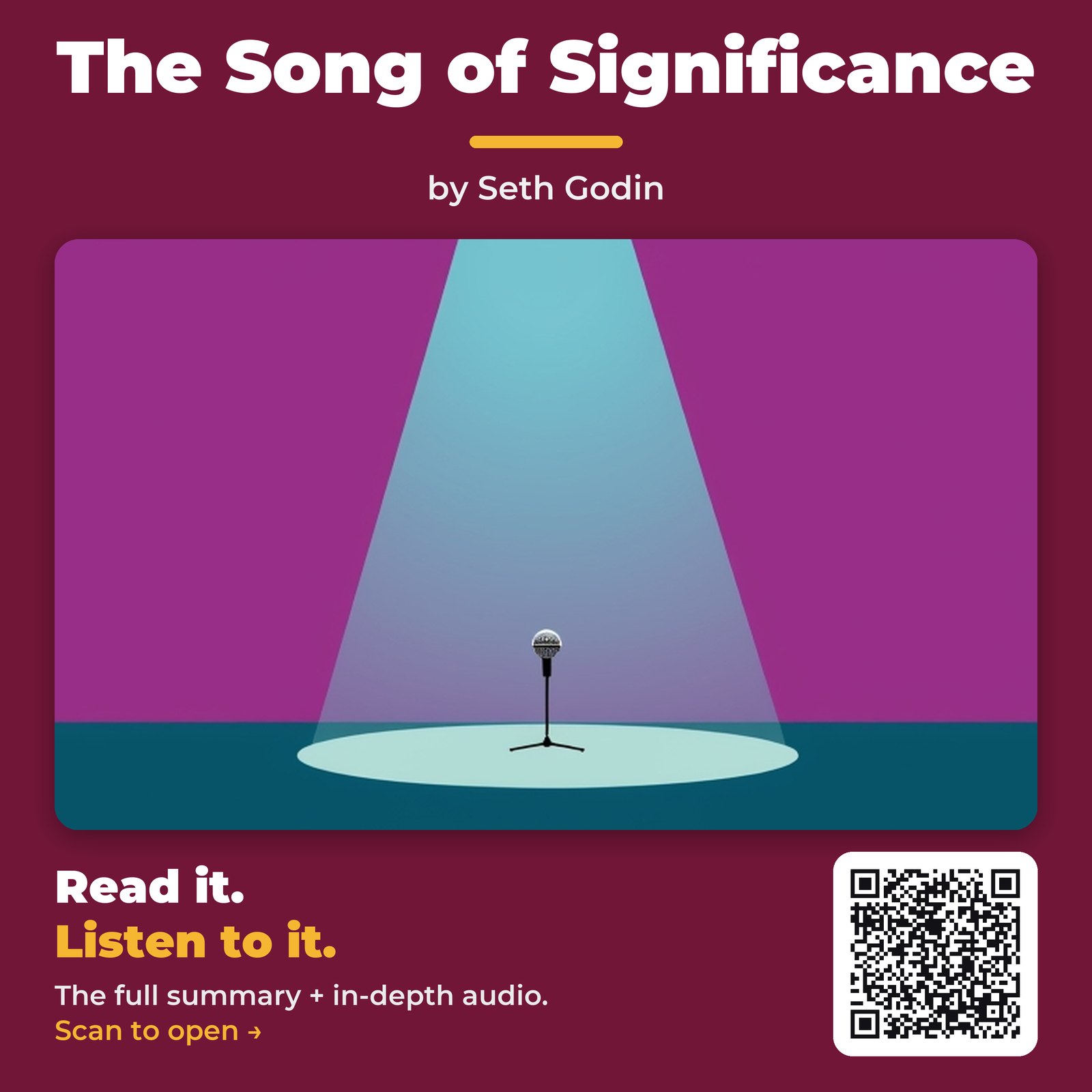 The Song of Significance — by Seth Godin
