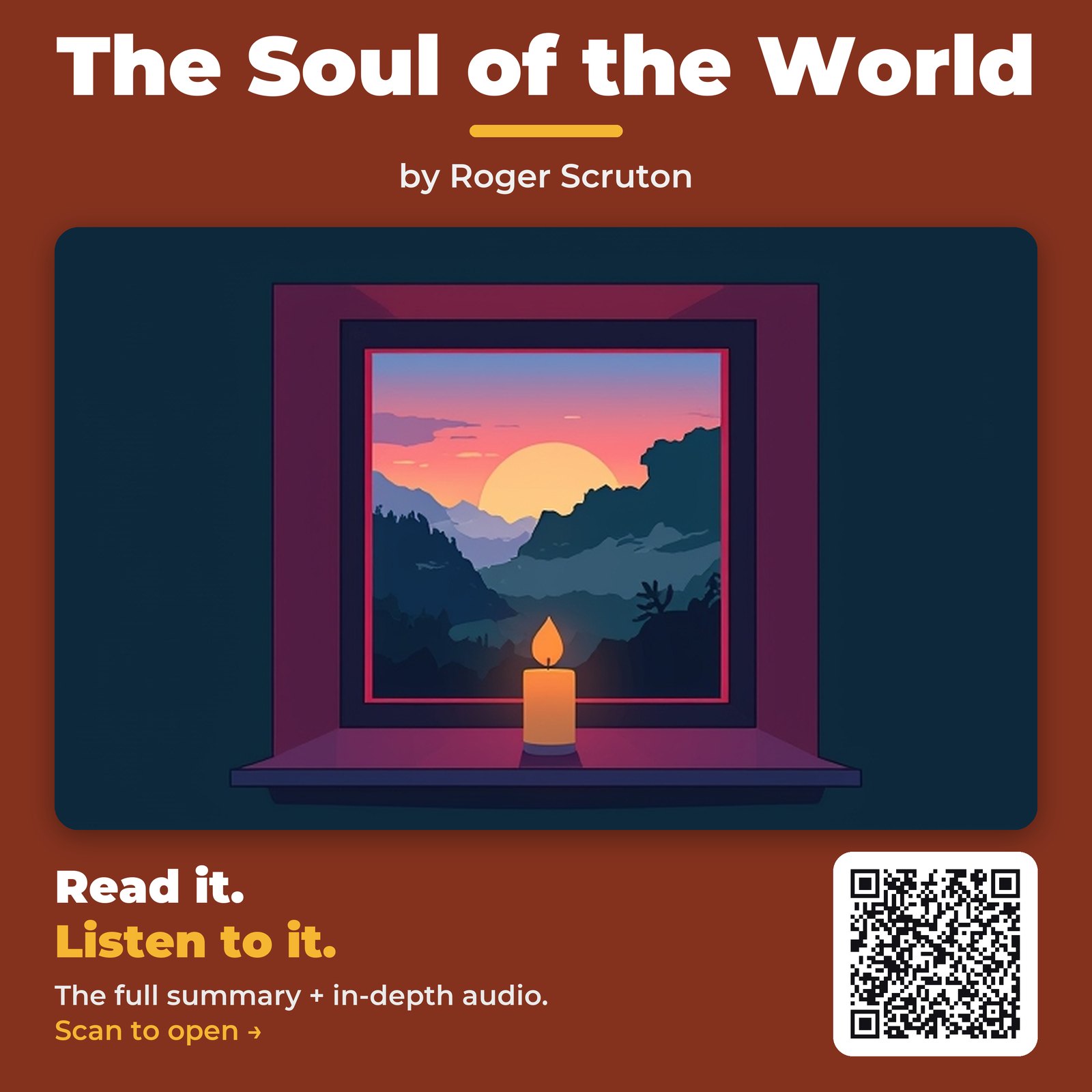 The Soul of the World — by Roger Scruton