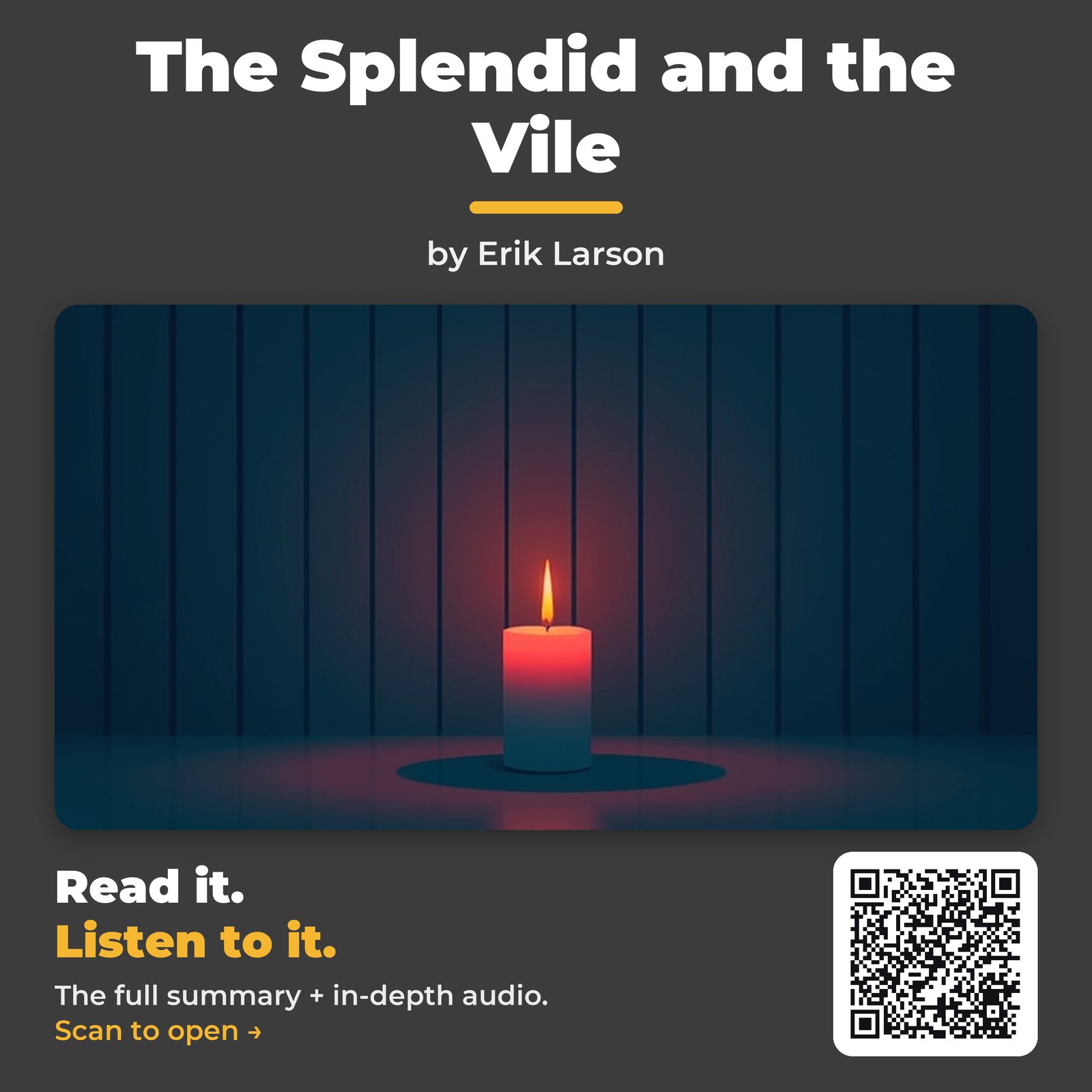 The Splendid and the Vile — by Erik Larson