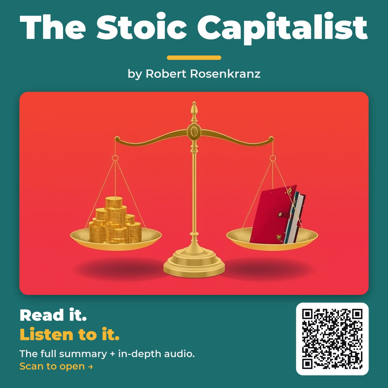 The Stoic Capitalist — by Robert Rosenkranz