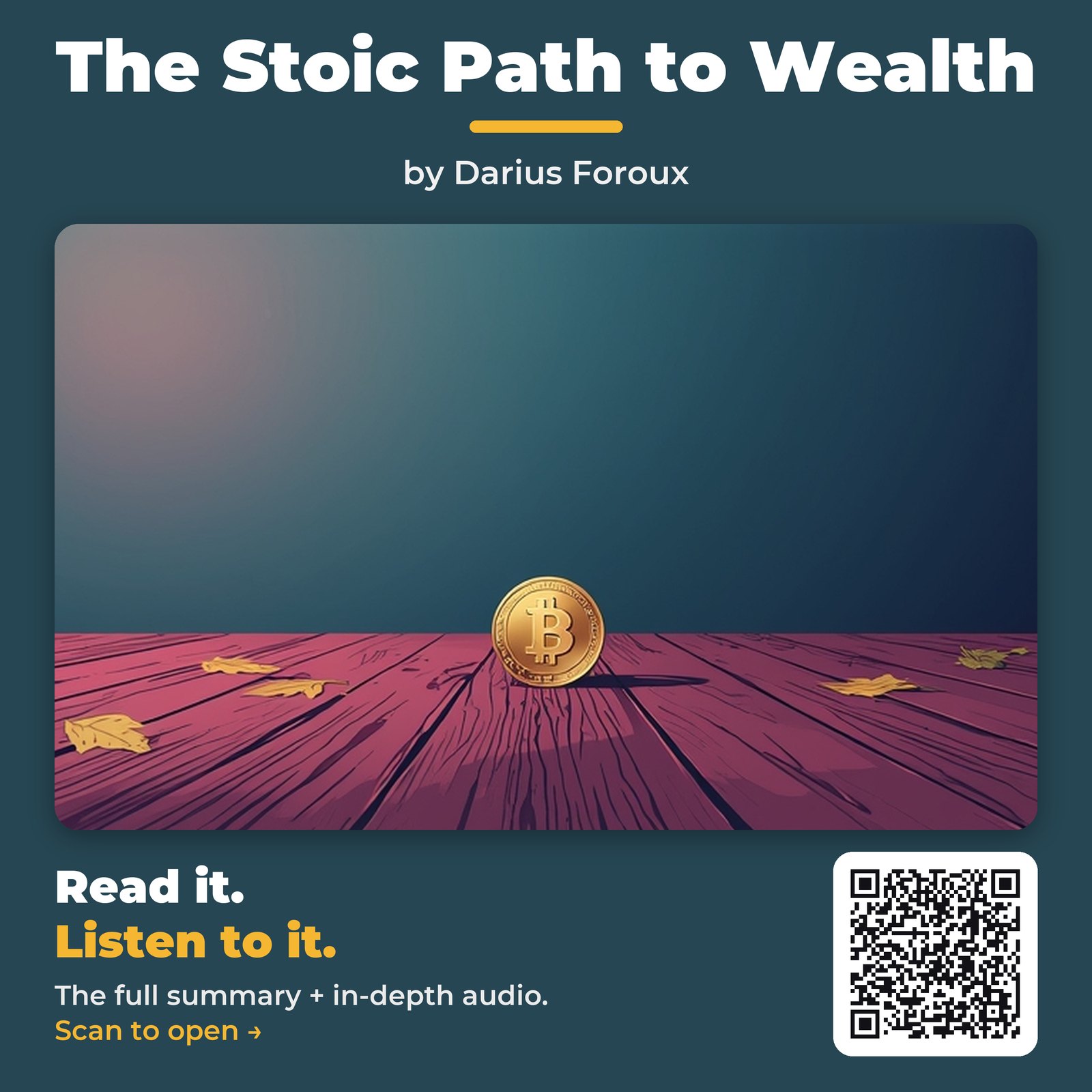 The Stoic Path to Wealth — by Darius Foroux