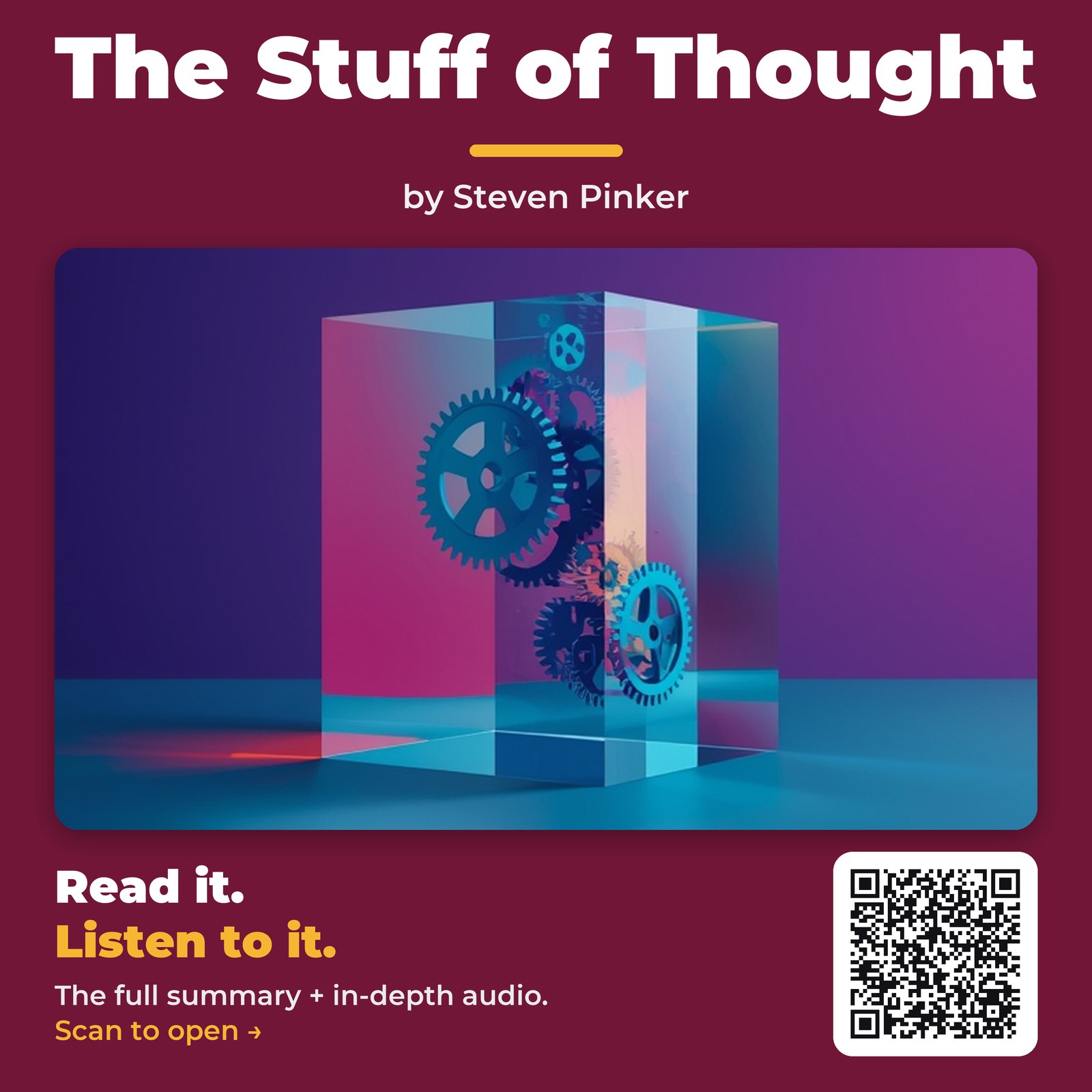 The Stuff of Thought — by Steven Pinker