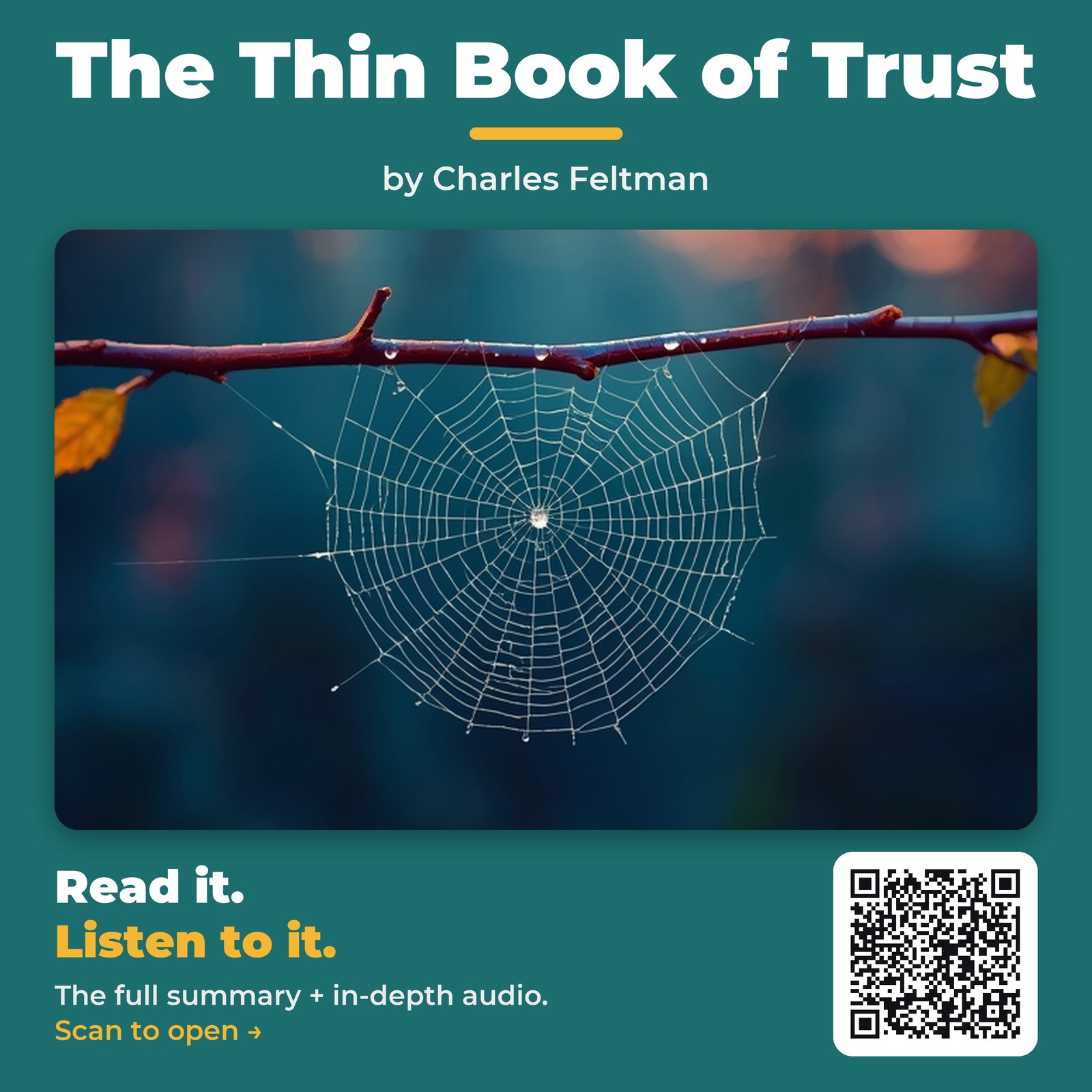 The Thin Book of Trust — by Charles Feltman