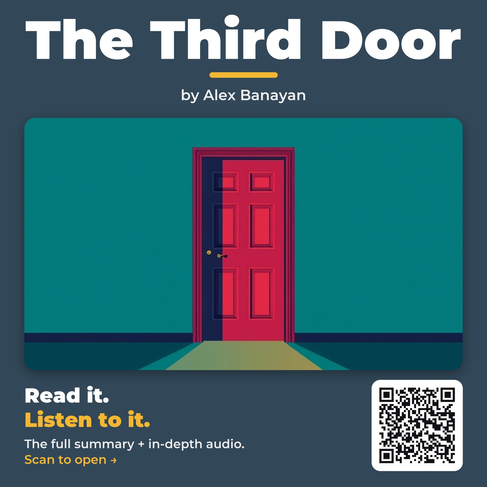 The Third Door — by Alex Banayan