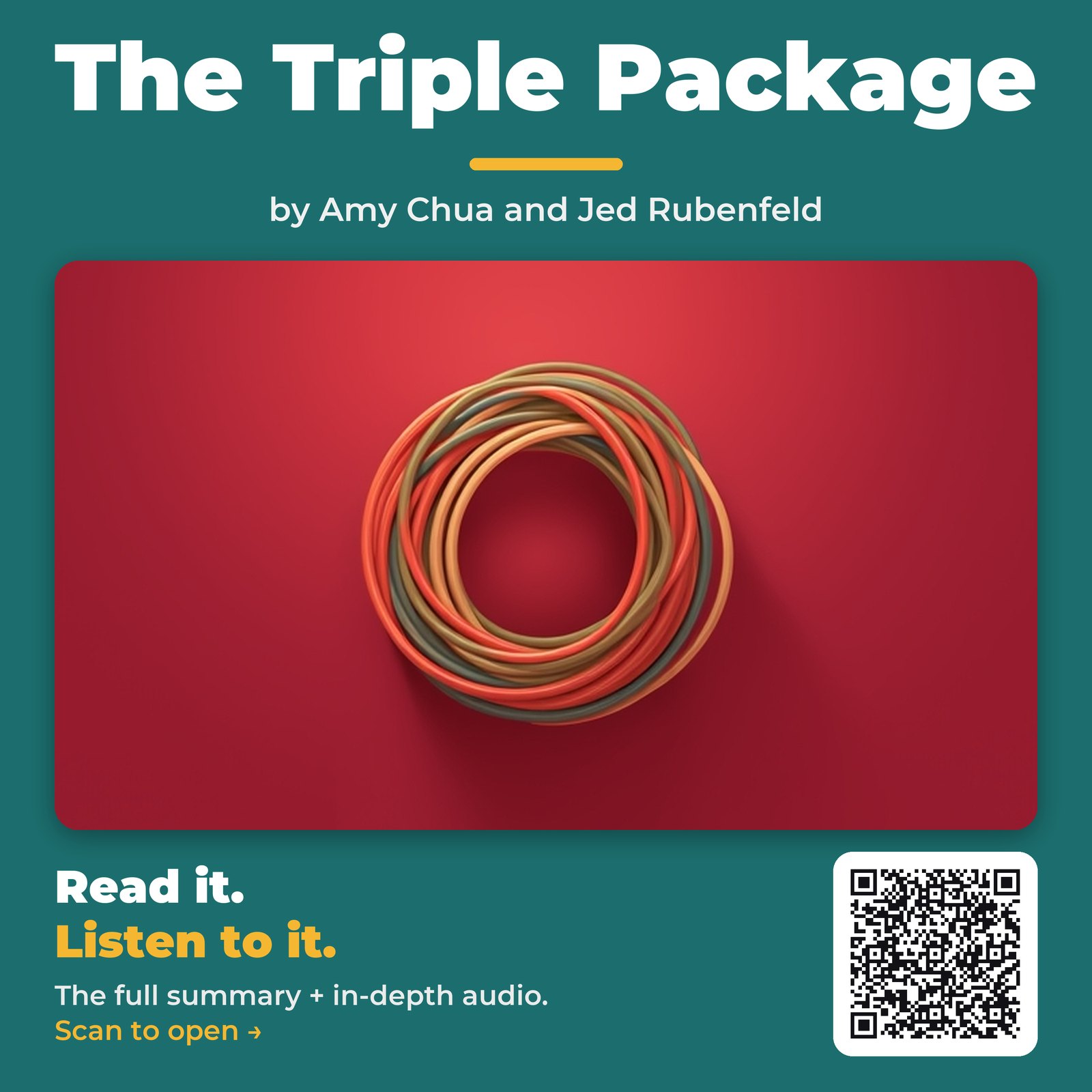 The Triple Package — by Amy Chua and Jed Rubenfeld
