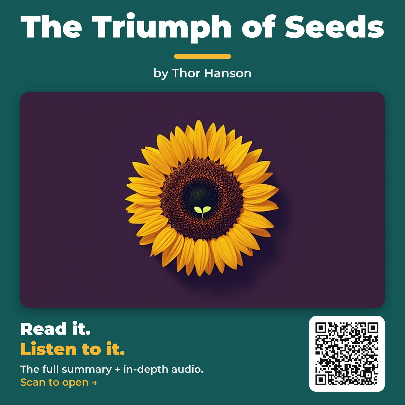 The Triumph of Seeds — by Thor Hanson