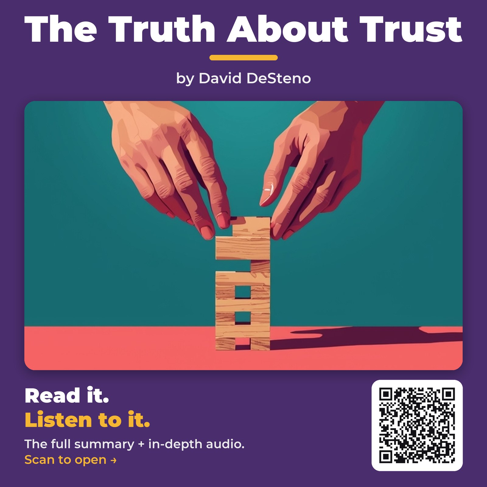 The Truth About Trust — by David DeSteno