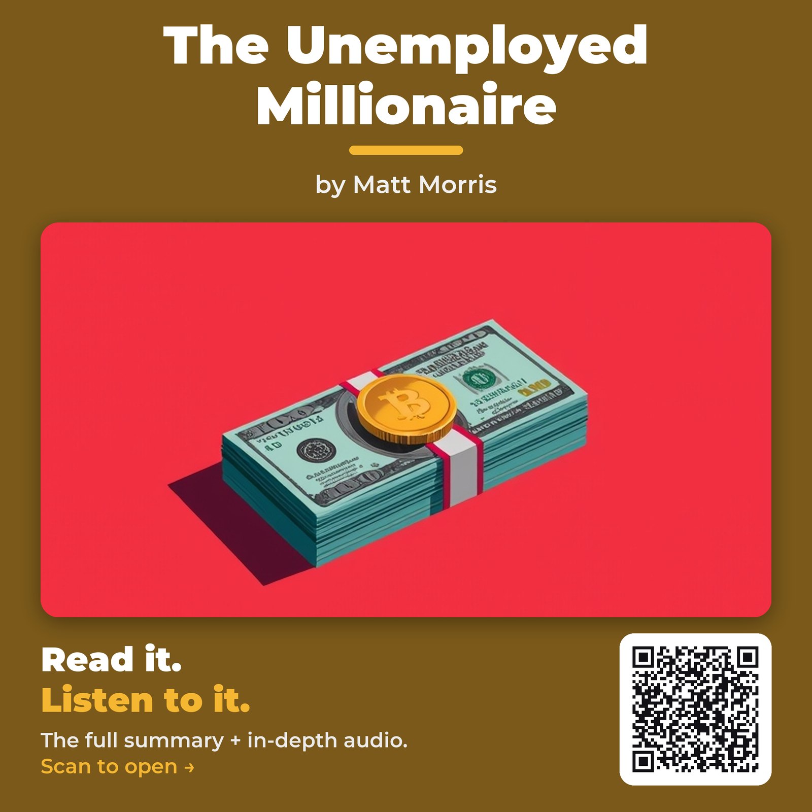 The Unemployed Millionaire — by Matt Morris