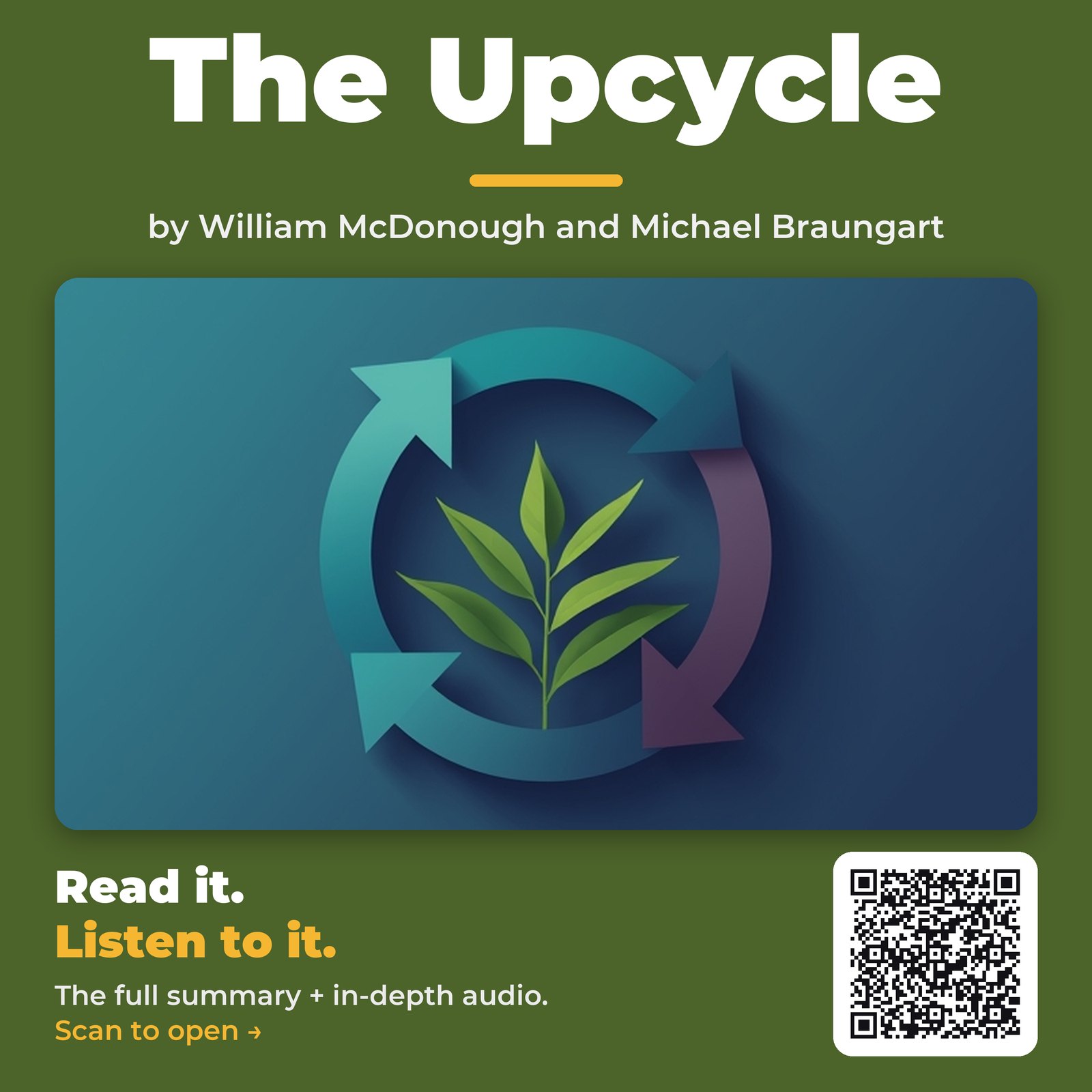 The Upcycle — by William McDonough and Michael Braungart